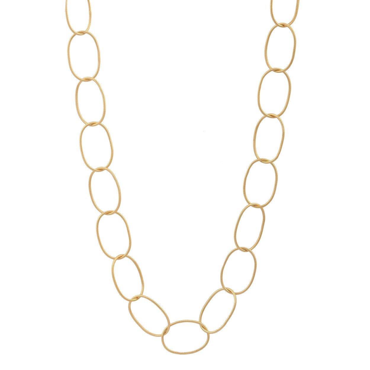 Large Gold Circles Necklace-Necklaces-Vixen Collection, Day Spa and Women's Boutique Located in Seattle, Washington