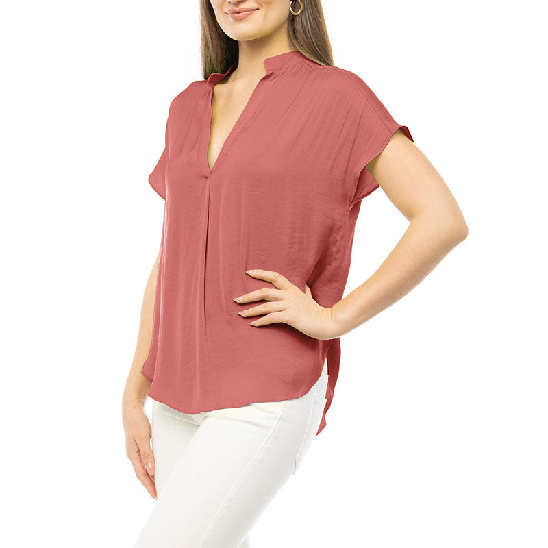Z ARCHIVED OLD Mindy Top Jewel Tones-Short Sleeves-Vixen Collection, Day Spa and Women's Boutique Located in Seattle, Washington