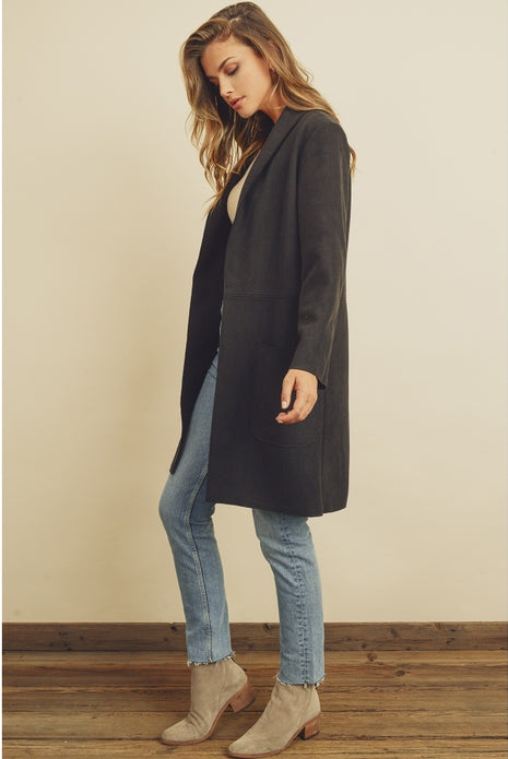 Suede Beauty Coat-Outerwear-Vixen Collection, Day Spa and Women's Boutique Located in Seattle, Washington