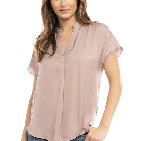 Mindy Top Naturals-Short Sleeves-Vixen Collection, Day Spa and Women's Boutique Located in Seattle, Washington