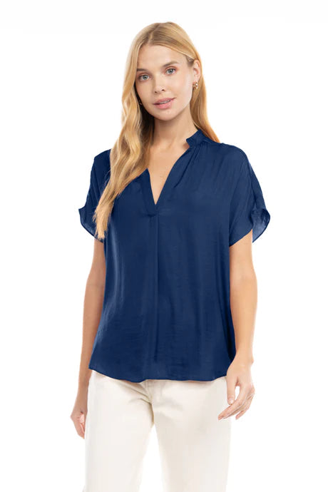Mindy Top Naturals-Short Sleeves-Vixen Collection, Day Spa and Women's Boutique Located in Seattle, Washington