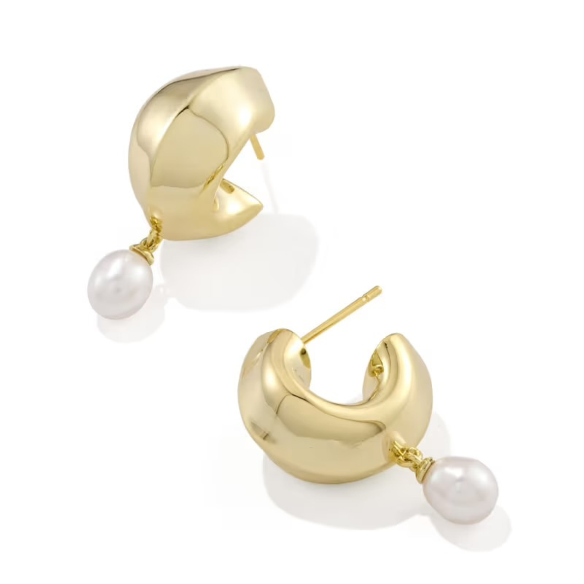 Oakland Pearl Huggie Earring