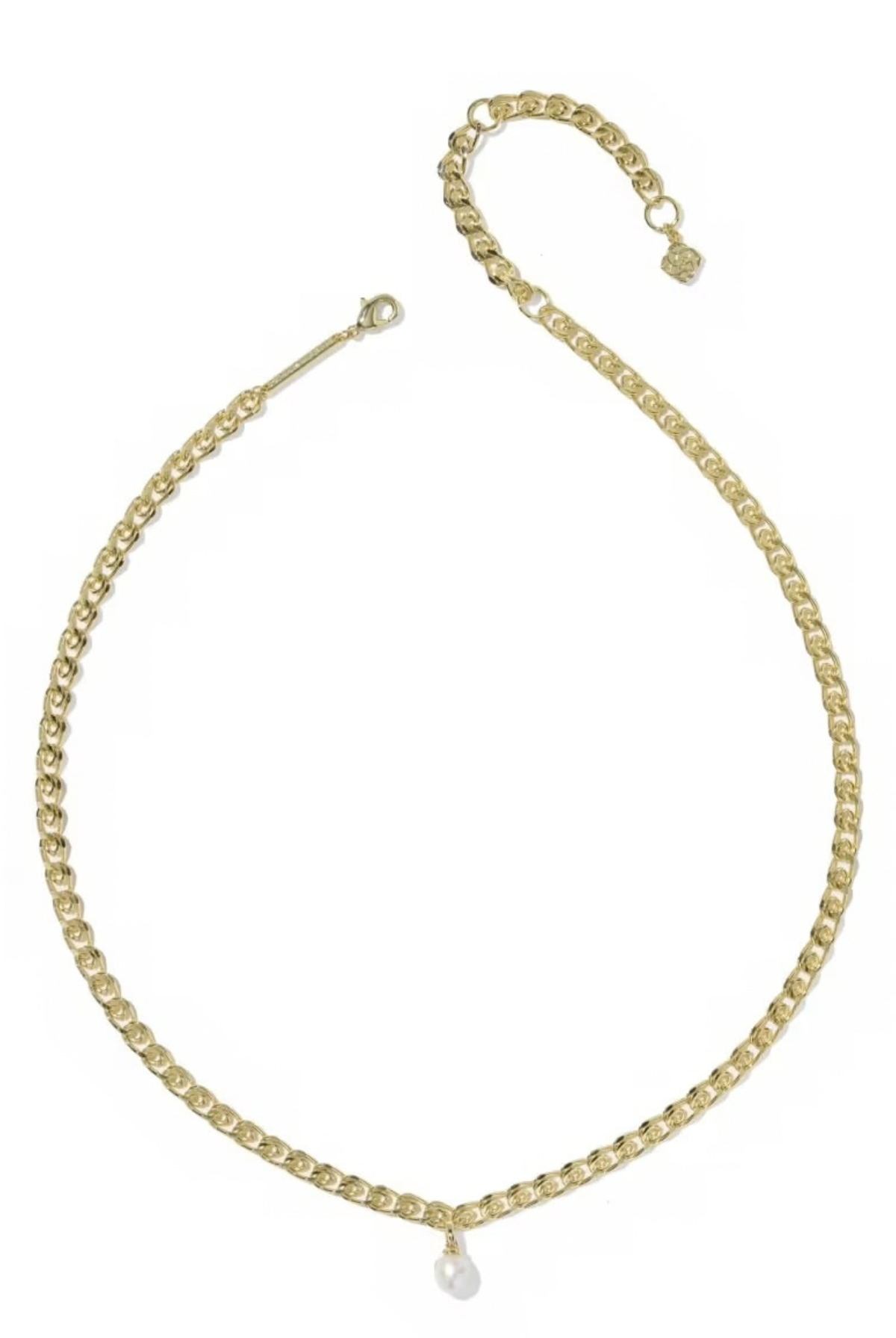 Oakland Pearl Short Chain Necklace-Necklaces-Vixen Collection, Day Spa and Women's Boutique Located in Seattle, Washington