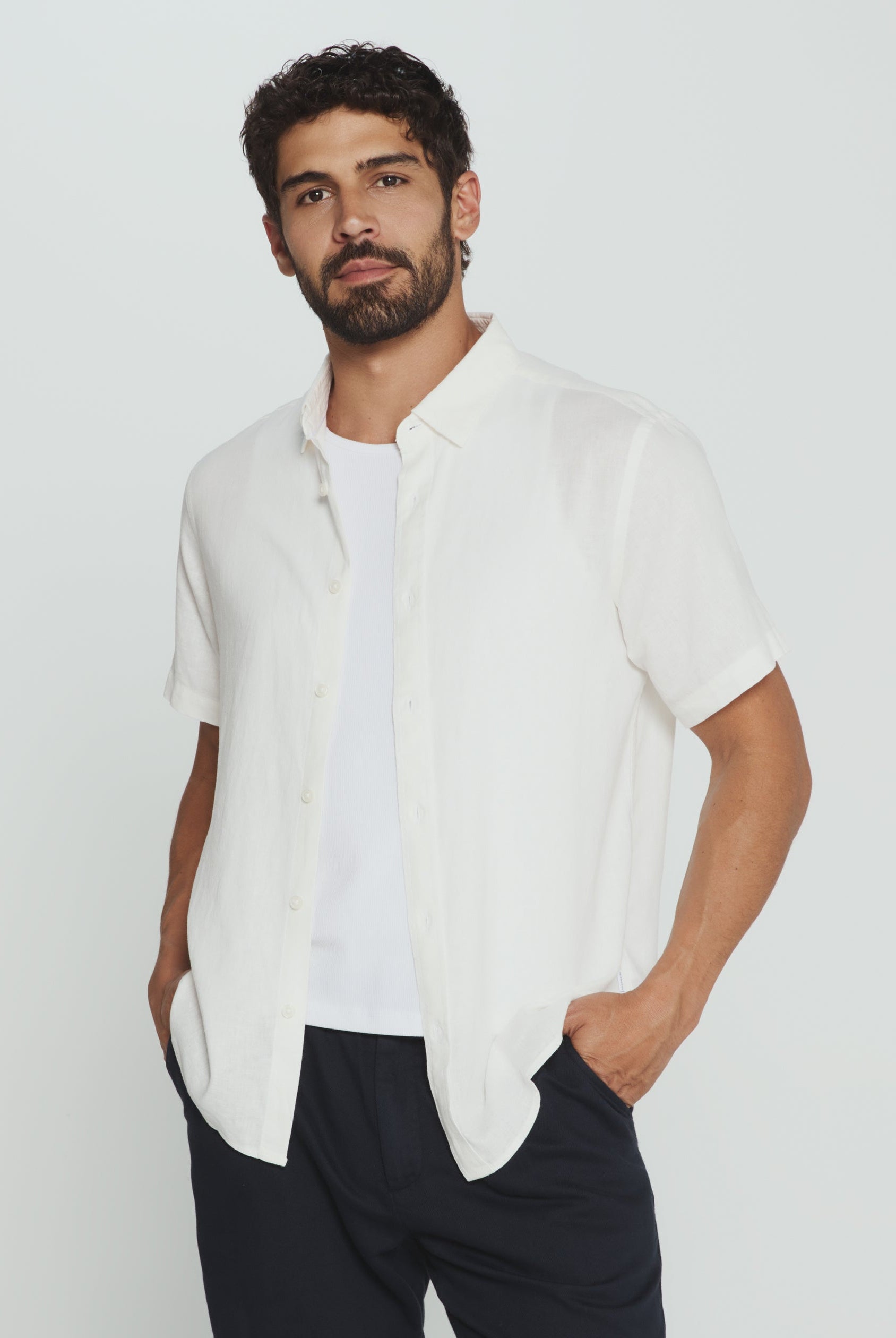 Oasis Short Sleeve Shirt-Men's Tops-Vixen Collection, Day Spa and Women's Boutique Located in Seattle, Washington