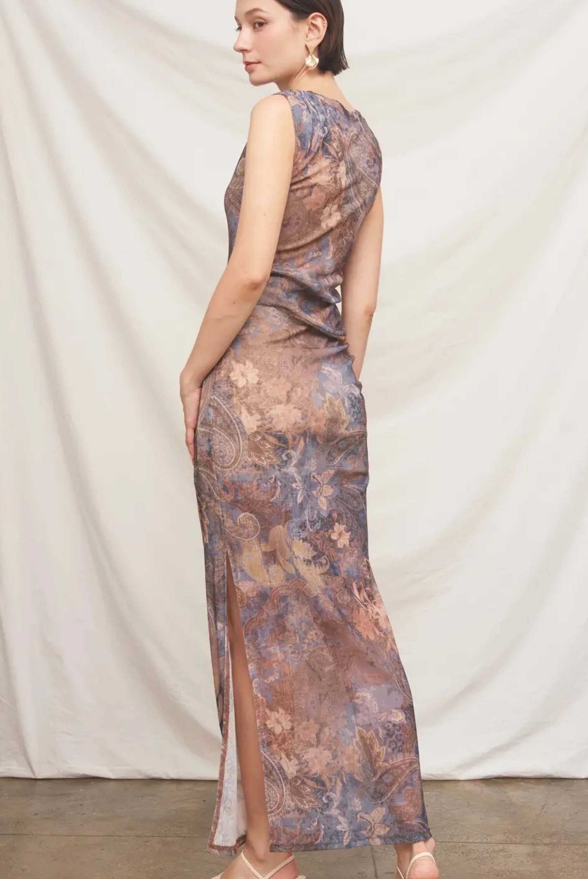 Paisley Party Dress-Dresses-Vixen Collection, Day Spa and Women's Boutique Located in Seattle, Washington