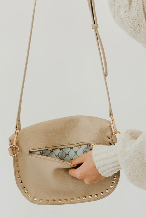 Pebble Sabrina Studded Bum Bag-Bags + Wallets-Vixen Collection, Day Spa and Women's Boutique Located in Seattle, Washington