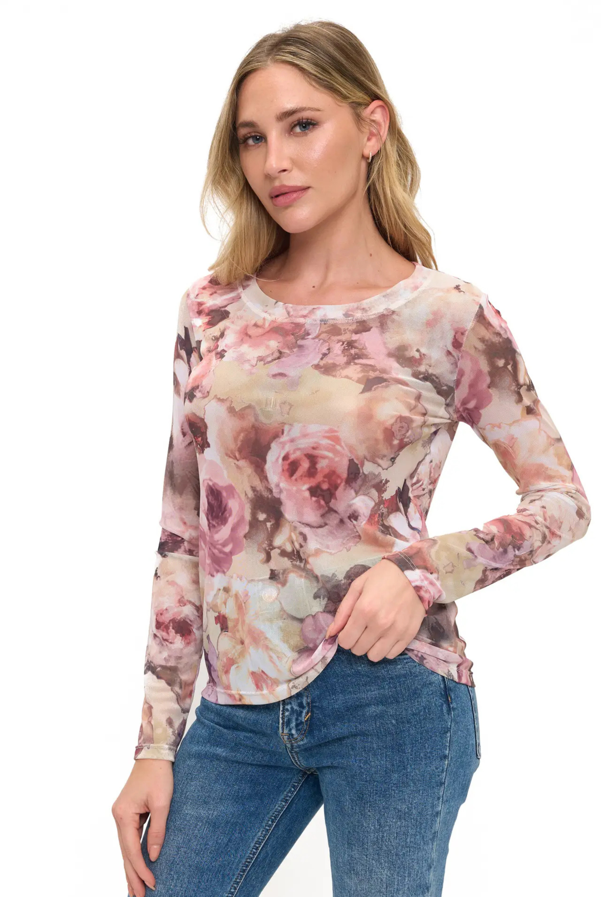 Petal Sheer Long Sleeve-Long Sleeves-Vixen Collection, Day Spa and Women's Boutique Located in Seattle, Washington