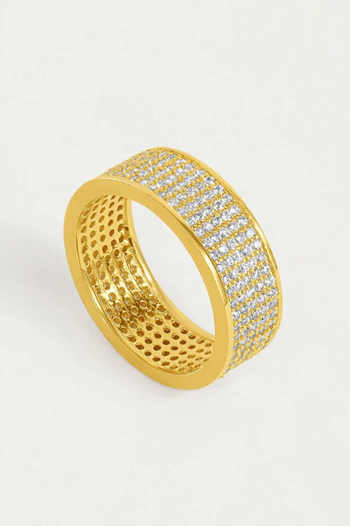 Petit Pave Thick Stacking Ring-Rings-Vixen Collection, Day Spa and Women's Boutique Located in Seattle, Washington