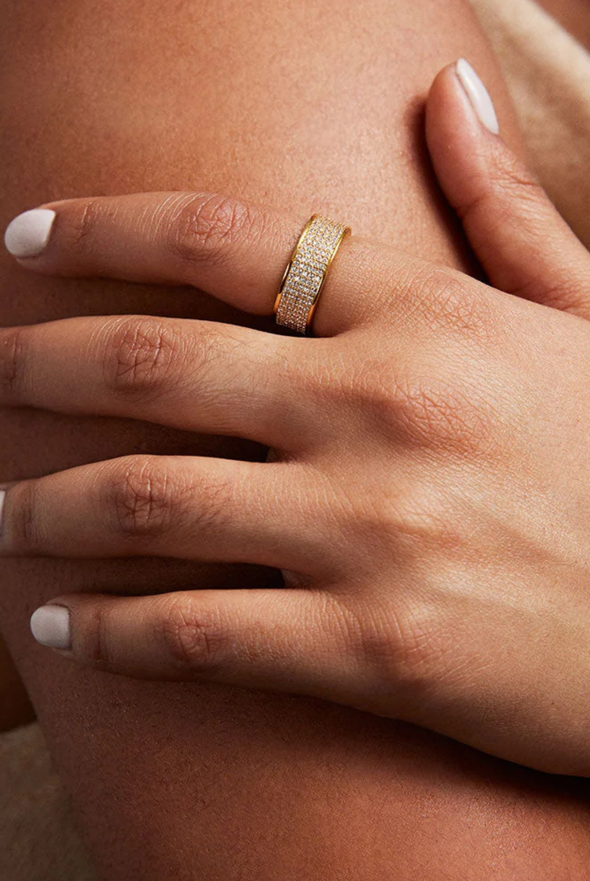 Petit Pave Thick Stacking Ring-Rings-Vixen Collection, Day Spa and Women's Boutique Located in Seattle, Washington