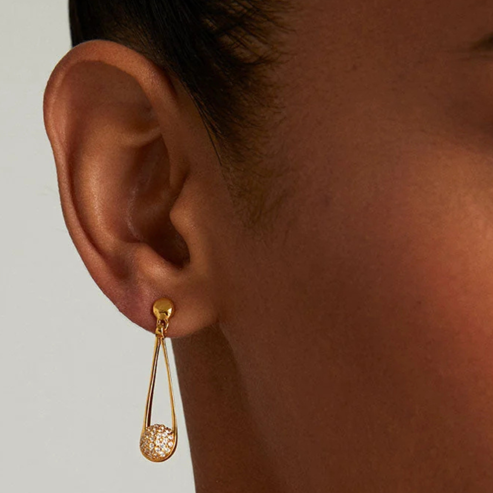 Petit Pavé Tiny Ipanema Earrings-Earrings-Vixen Collection, Day Spa and Women's Boutique Located in Seattle, Washington