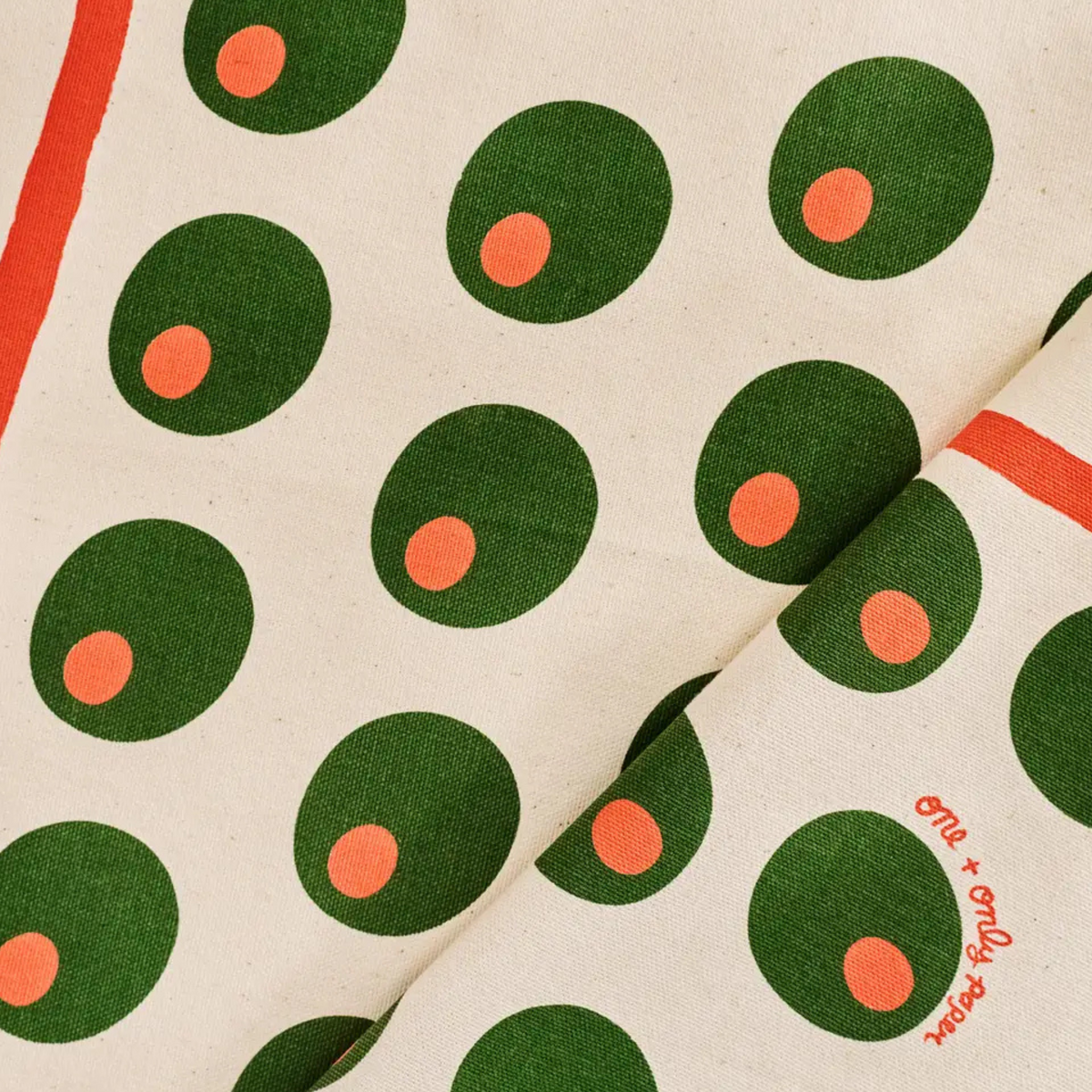 Dirty Martini Olive Cotton Tea Towel-Tea Towels-Vixen Collection, Day Spa and Women's Boutique Located in Seattle, Washington