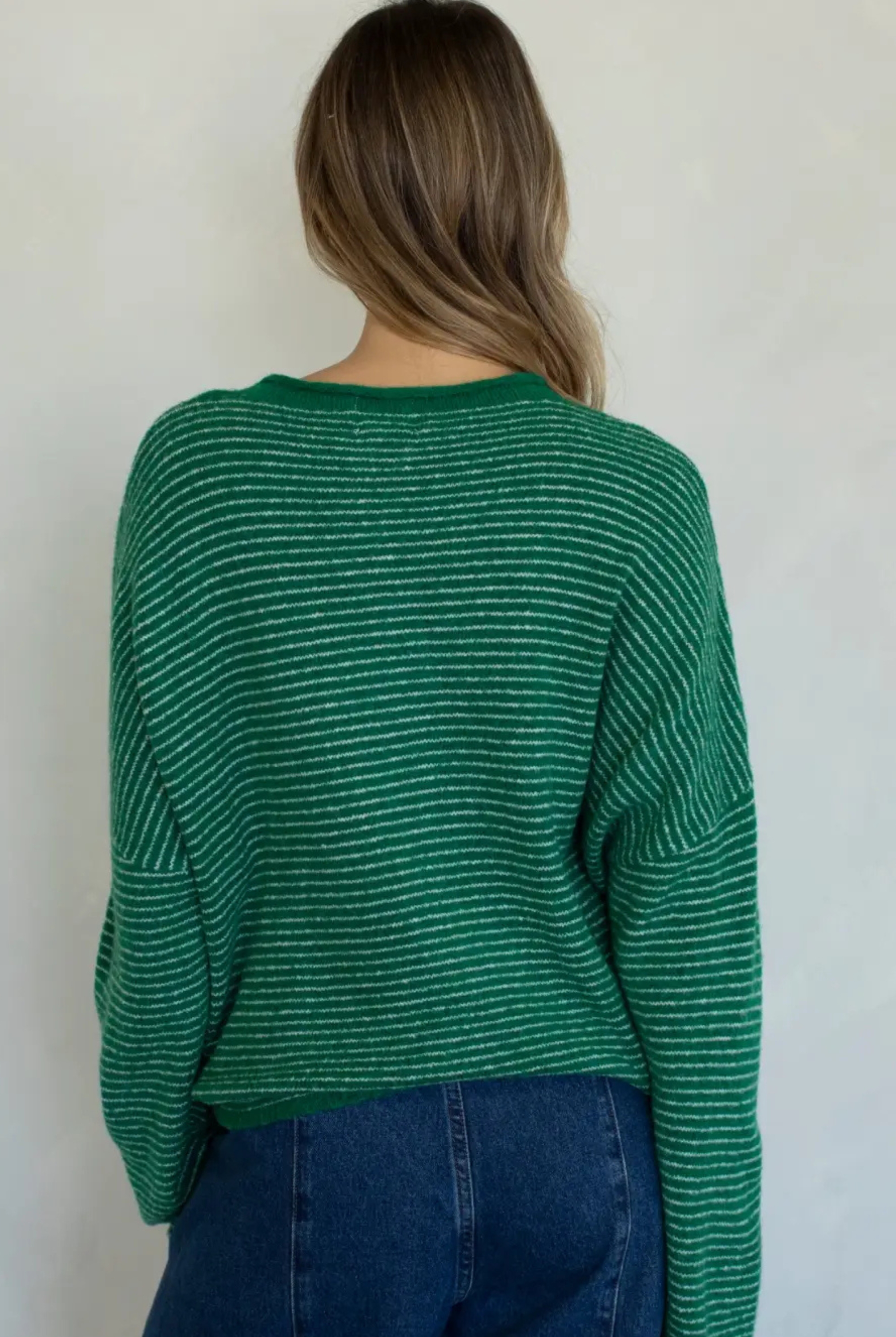 Pin Stripe Babe Cardigan-Sweaters-Vixen Collection, Day Spa and Women's Boutique Located in Seattle, Washington