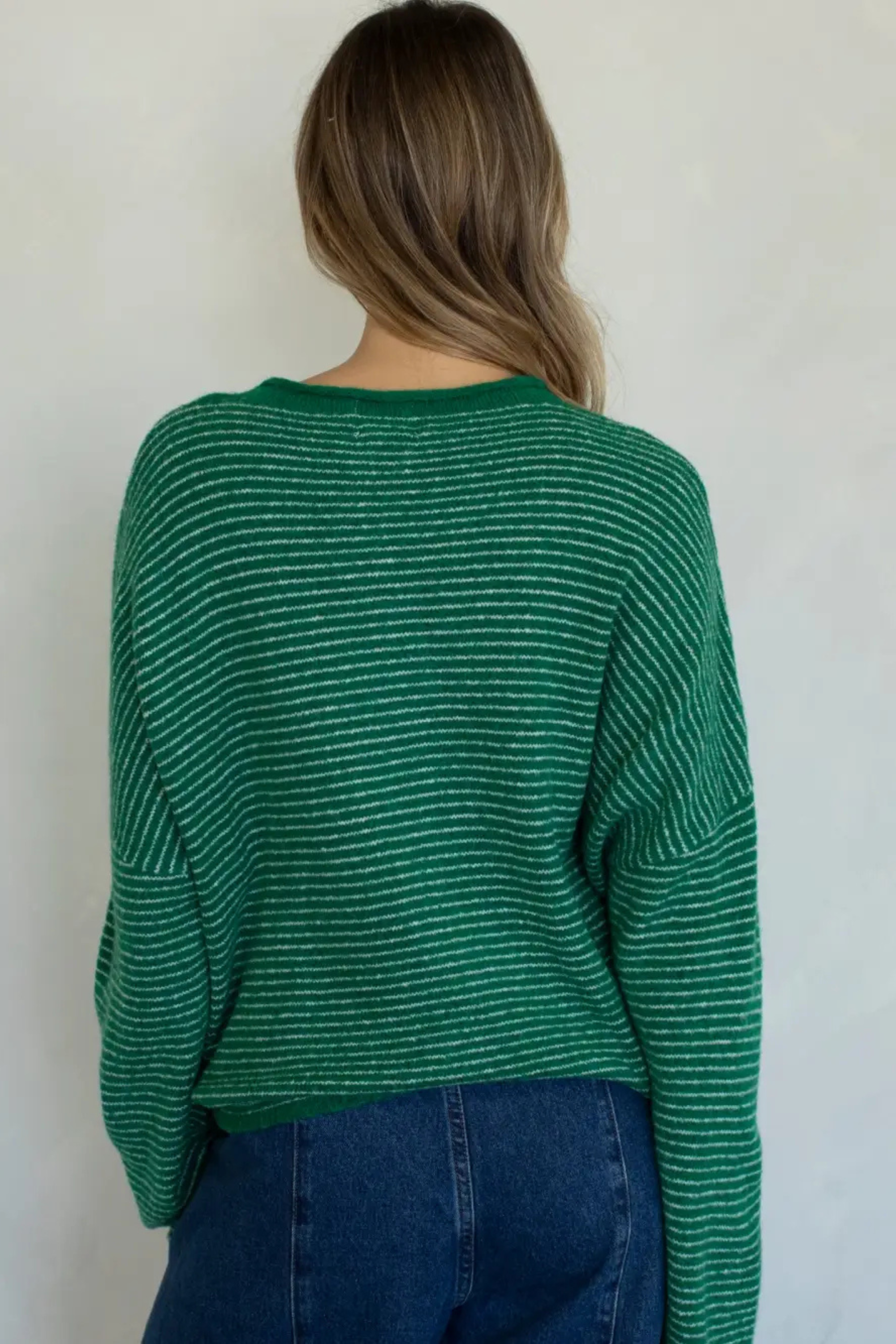 Pin Stripe Babe Cardigan-Sweaters-Vixen Collection, Day Spa and Women's Boutique Located in Seattle, Washington