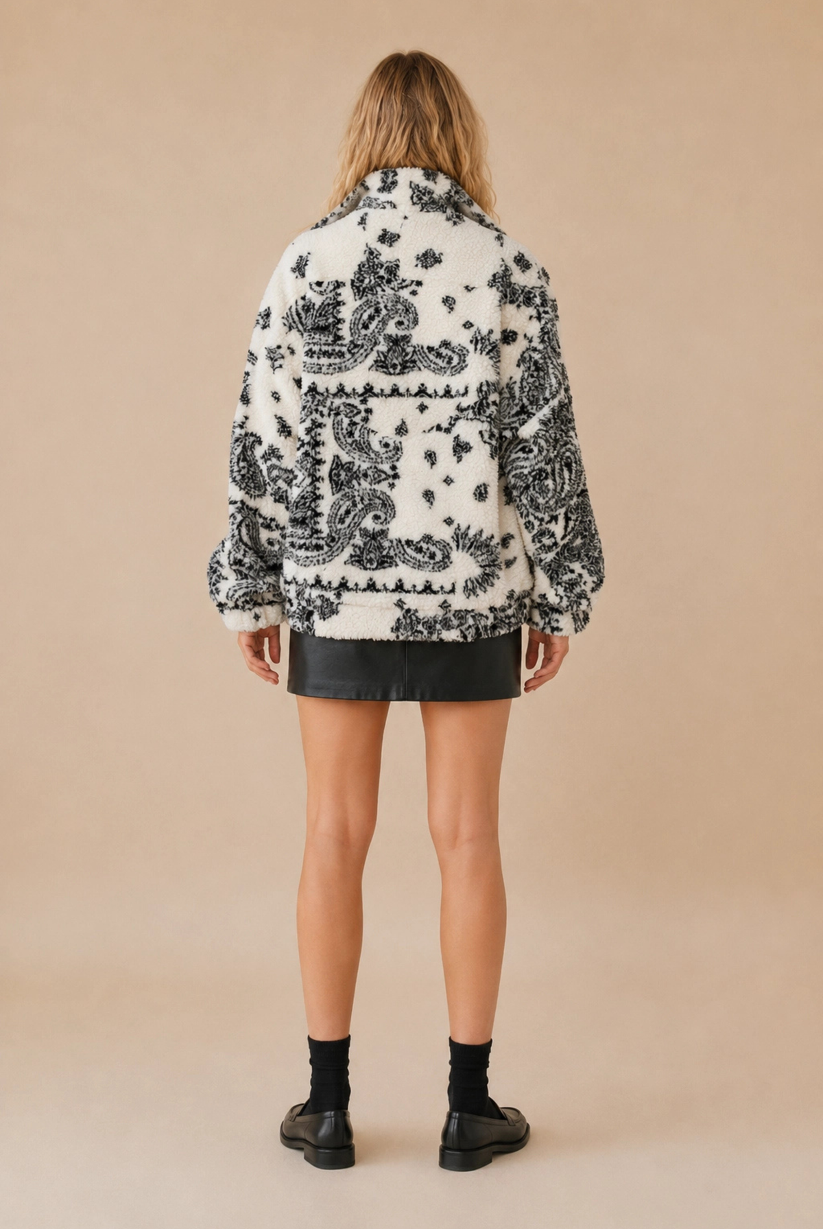 Playing in Paisley Sherpa-Jackets-Vixen Collection, Day Spa and Women's Boutique Located in Seattle, Washington