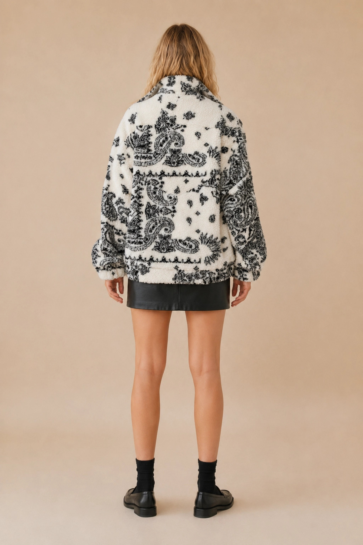Playing in Paisley Sherpa-Jackets-Vixen Collection, Day Spa and Women's Boutique Located in Seattle, Washington