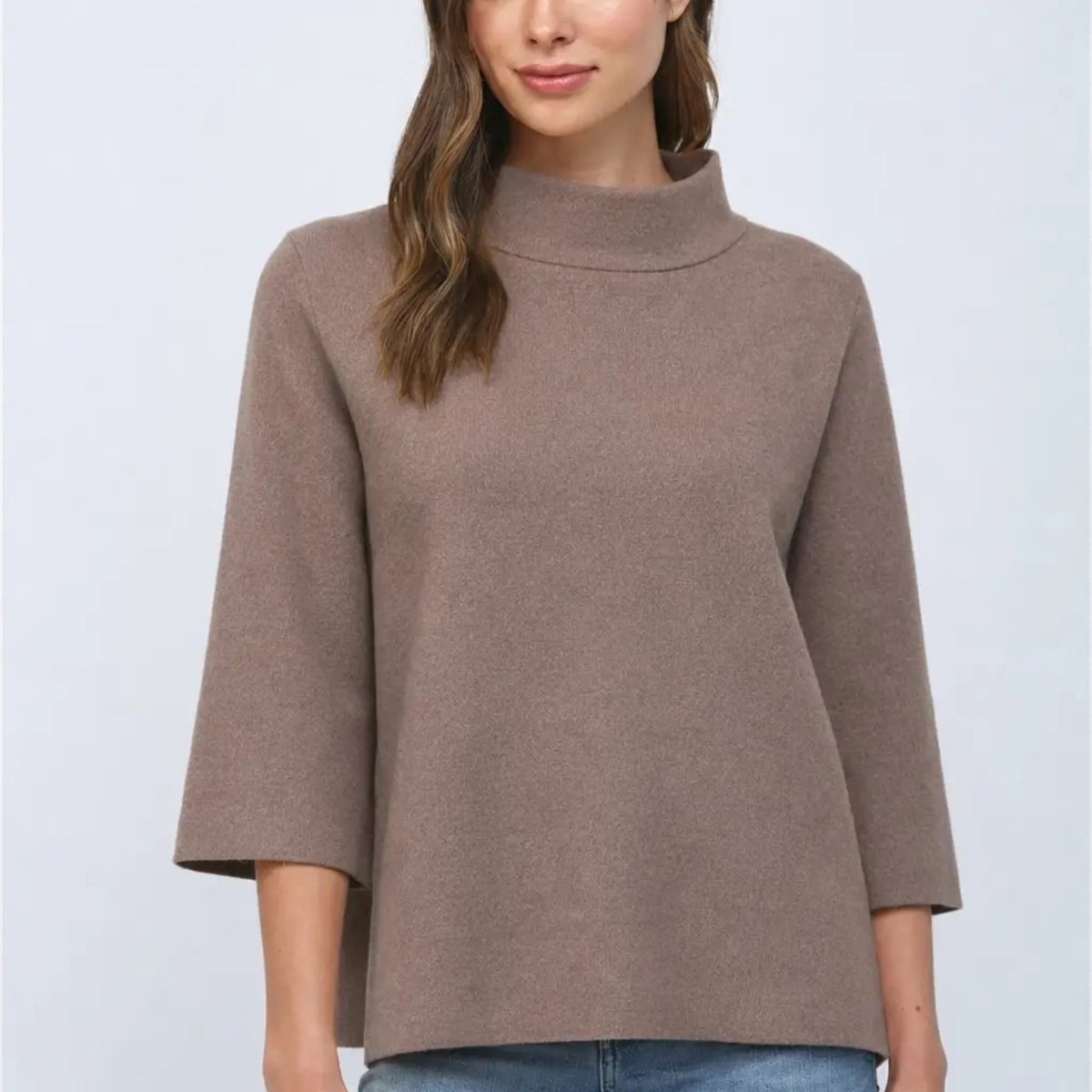 Powder Bell Sleeve Top-Tops-Vixen Collection, Day Spa and Women's Boutique Located in Seattle, Washington