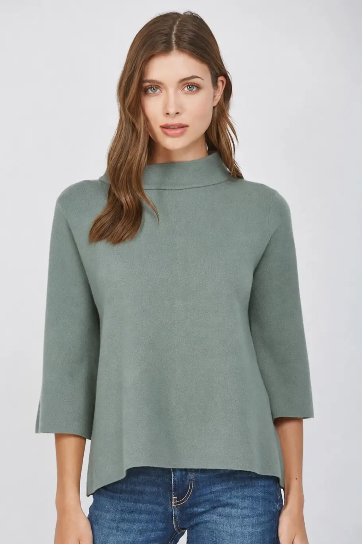 Powder Bell Sleeve Top-Tops-Vixen Collection, Day Spa and Women's Boutique Located in Seattle, Washington