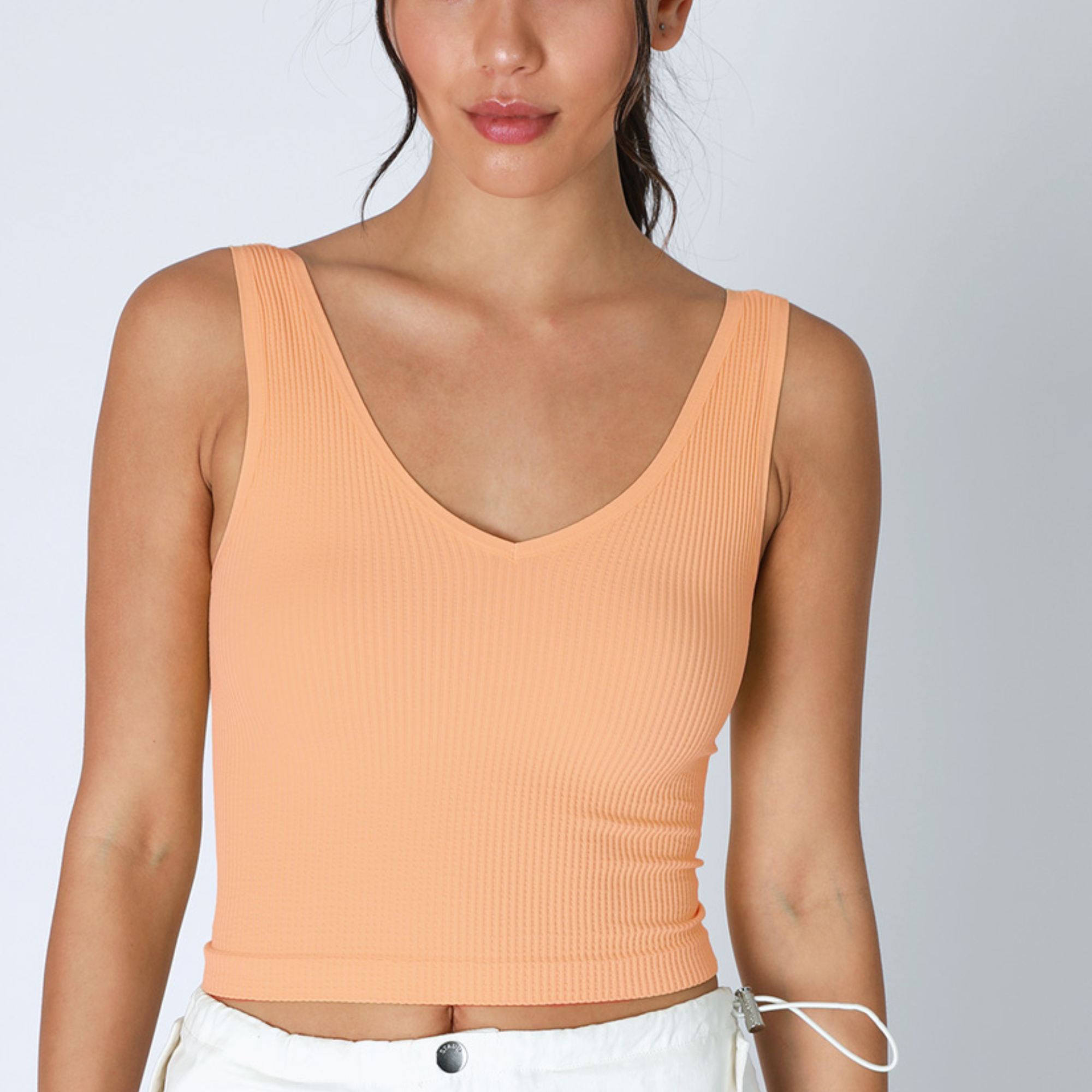 Z OLD Reversible Ribbed Crop Top-Tank Tops-Vixen Collection, Day Spa and Women's Boutique Located in Seattle, Washington