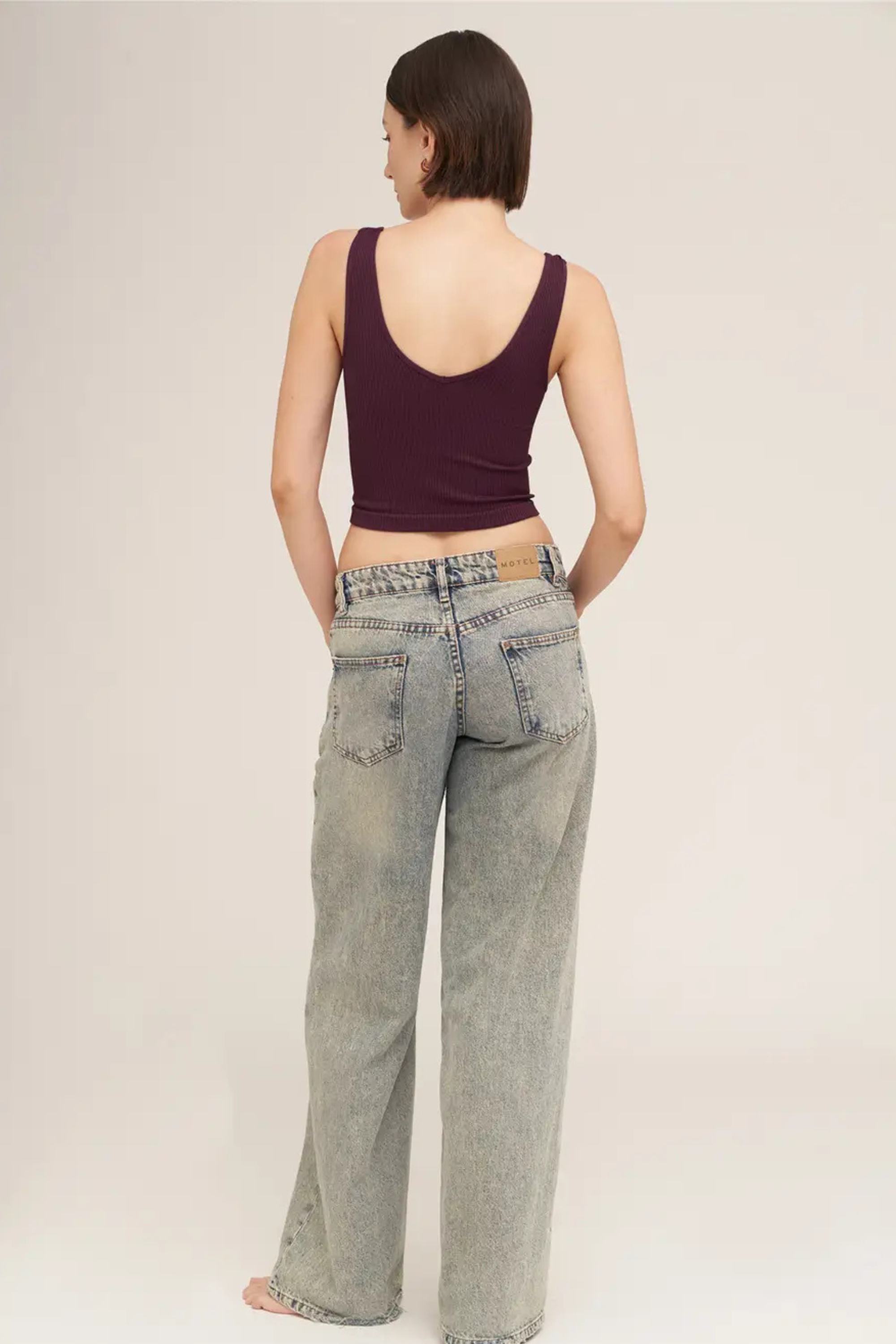 Reversible Ribbed Crop Top-Tank Tops-Vixen Collection, Day Spa and Women's Boutique Located in Seattle, Washington