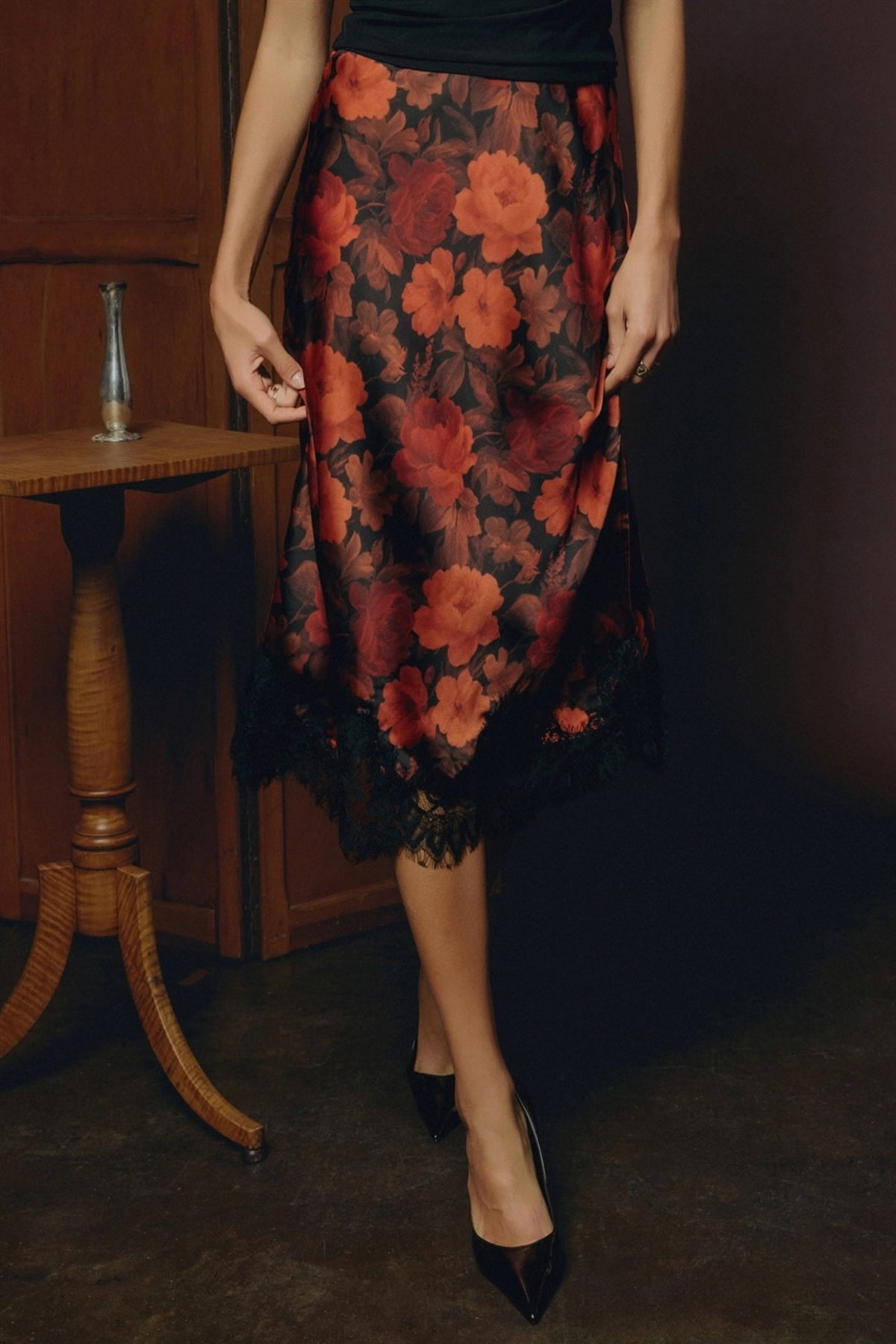 Rose Field Skirt-Skirts-Vixen Collection, Day Spa and Women's Boutique Located in Seattle, Washington