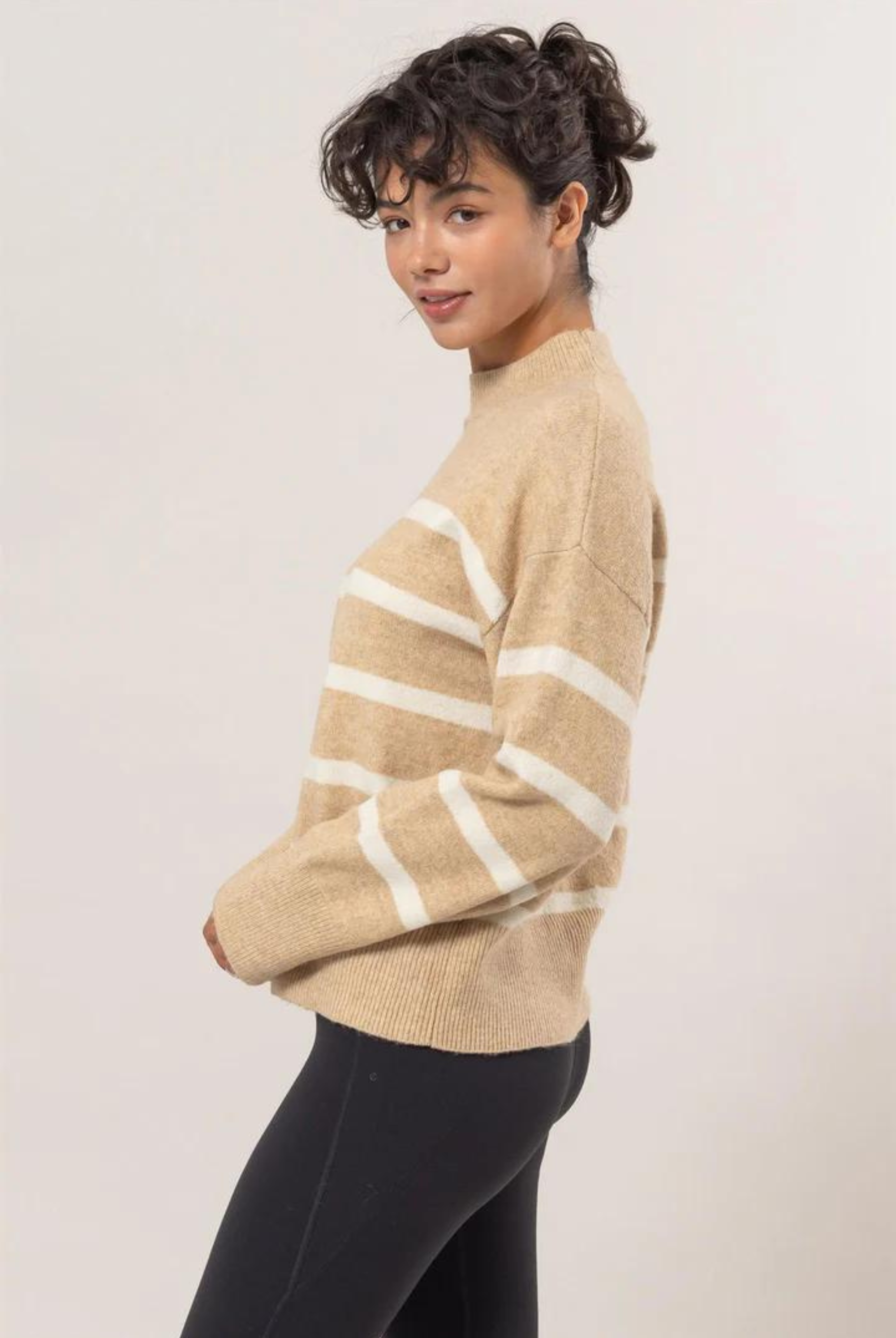 San Louis Striped Sweater-Sweaters-Vixen Collection, Day Spa and Women's Boutique Located in Seattle, Washington