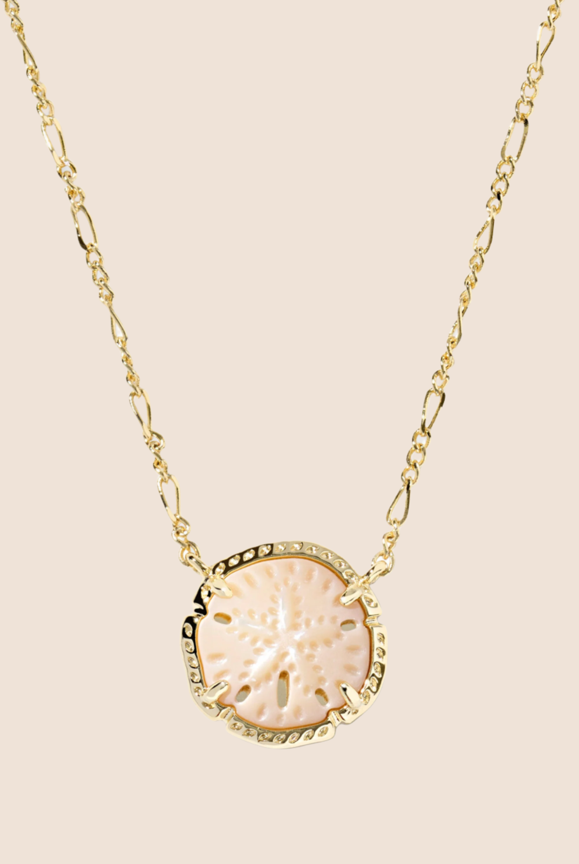 Sand Dollar Short Pendant Necklace-Necklaces-Vixen Collection, Day Spa and Women's Boutique Located in Seattle, Washington