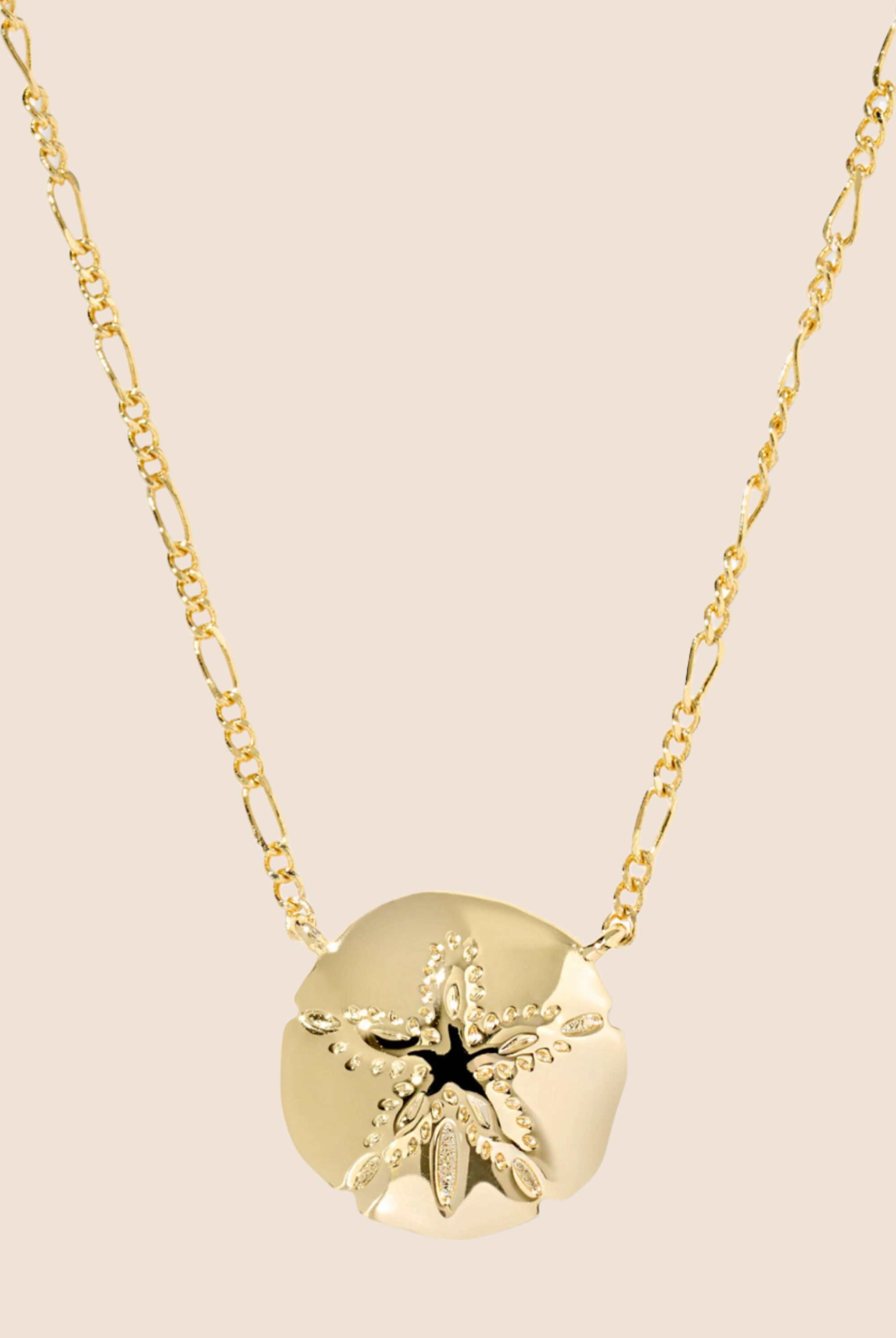 Sand Dollar Short Pendant Necklace-Necklaces-Vixen Collection, Day Spa and Women's Boutique Located in Seattle, Washington