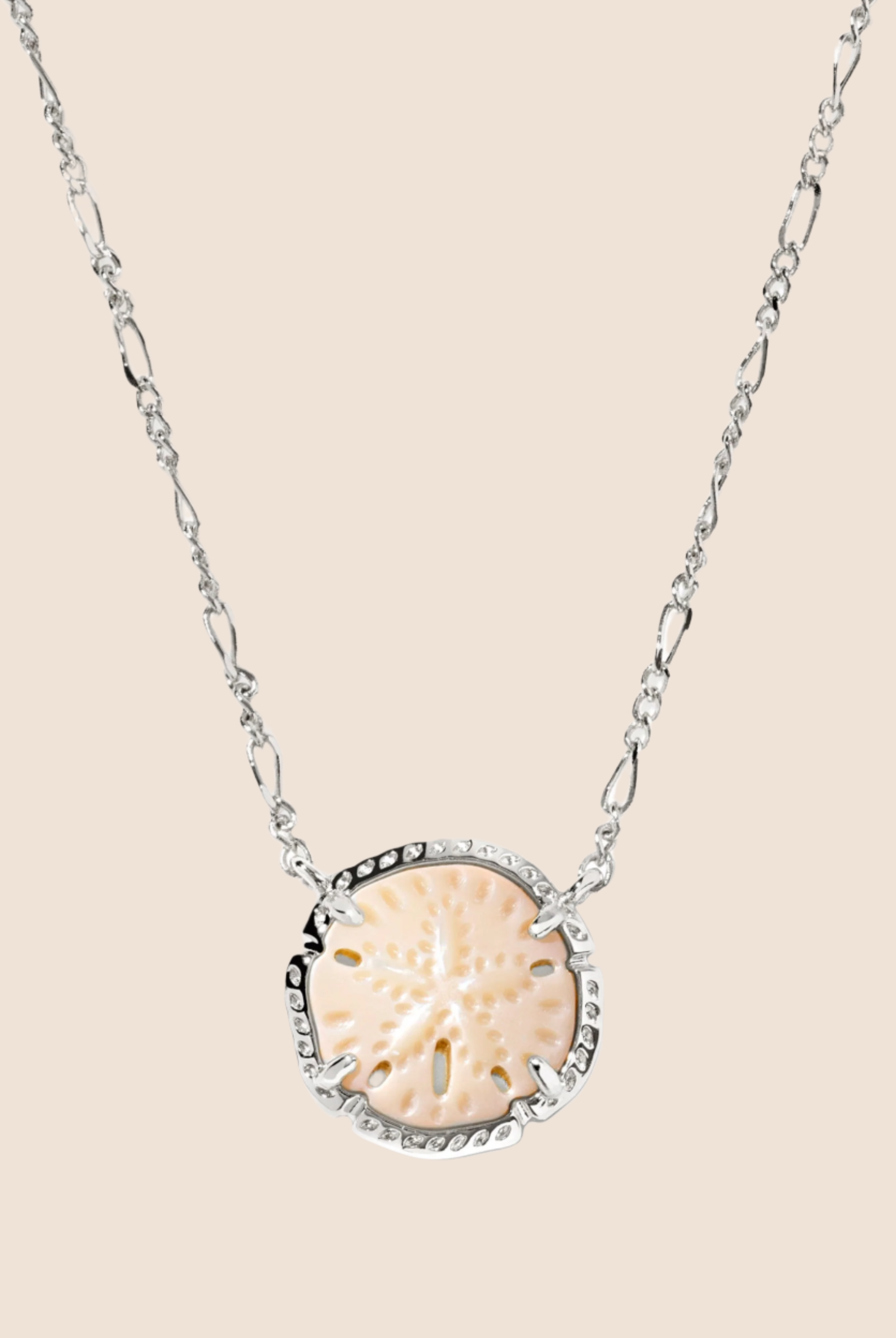 Sand Dollar Short Pendant Necklace-Necklaces-Vixen Collection, Day Spa and Women's Boutique Located in Seattle, Washington