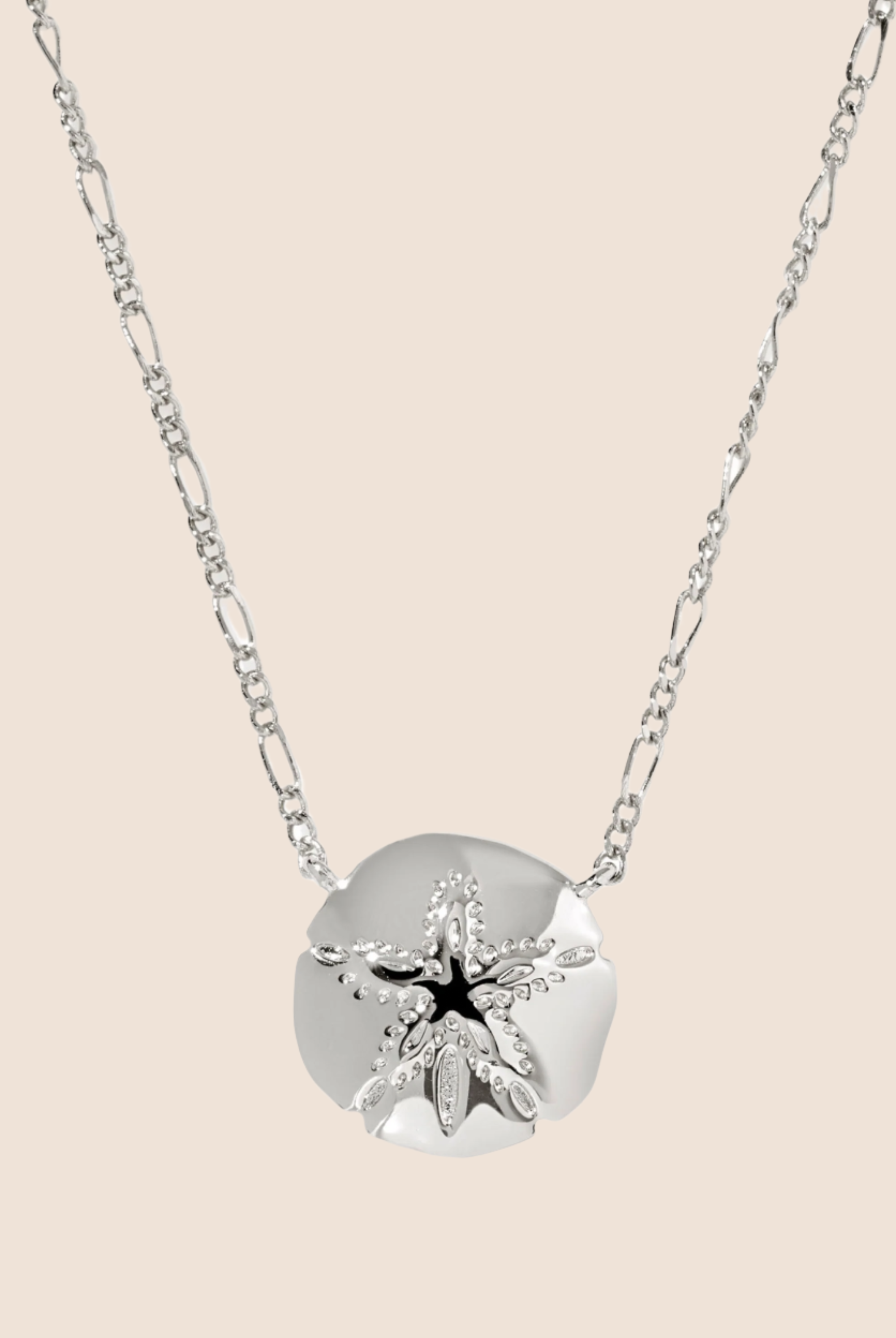 Sand Dollar Short Pendant Necklace-Necklaces-Vixen Collection, Day Spa and Women's Boutique Located in Seattle, Washington