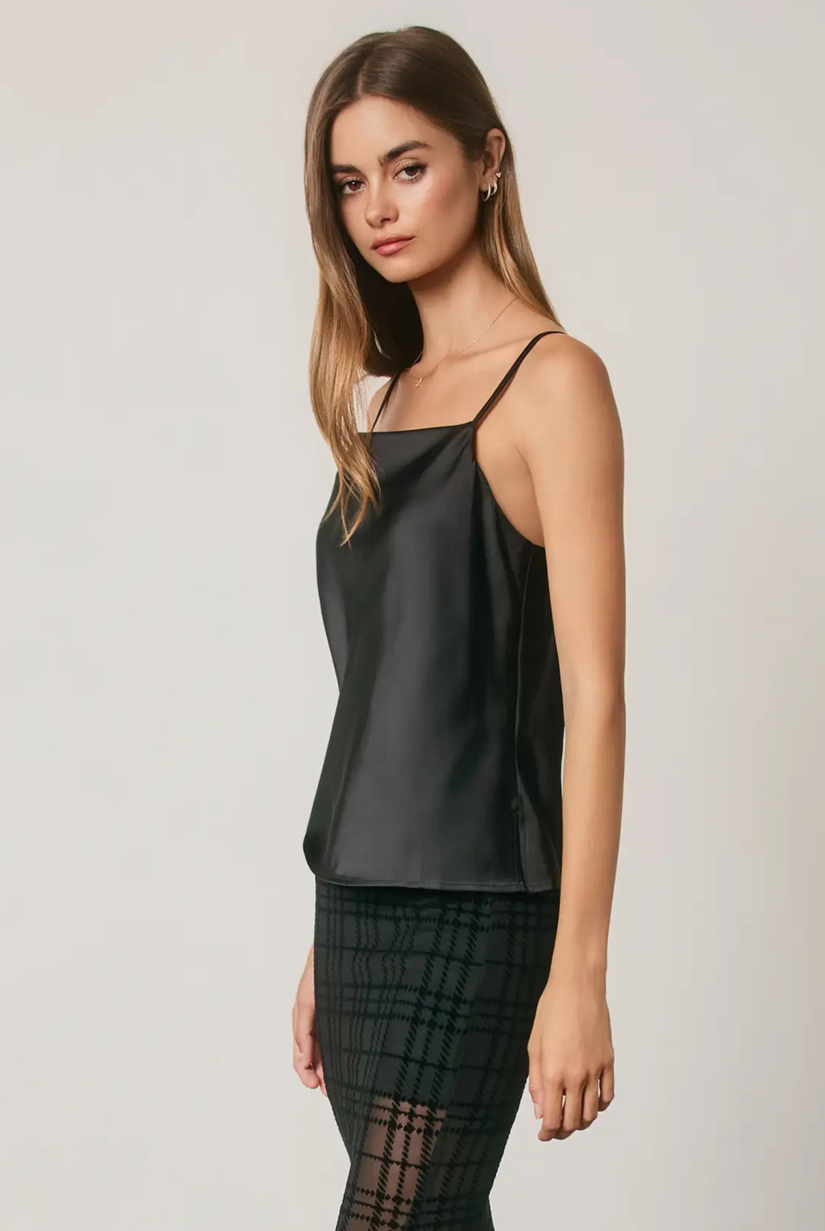 Satin Hour Sleeveless Top-Tops-Vixen Collection, Day Spa and Women's Boutique Located in Seattle, Washington