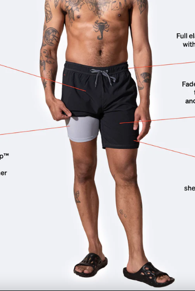Oh Buoy Stretch Volley 7" Swim Shorts-Men's Swimwear-Vixen Collection, Day Spa and Women's Boutique Located in Seattle, Washington