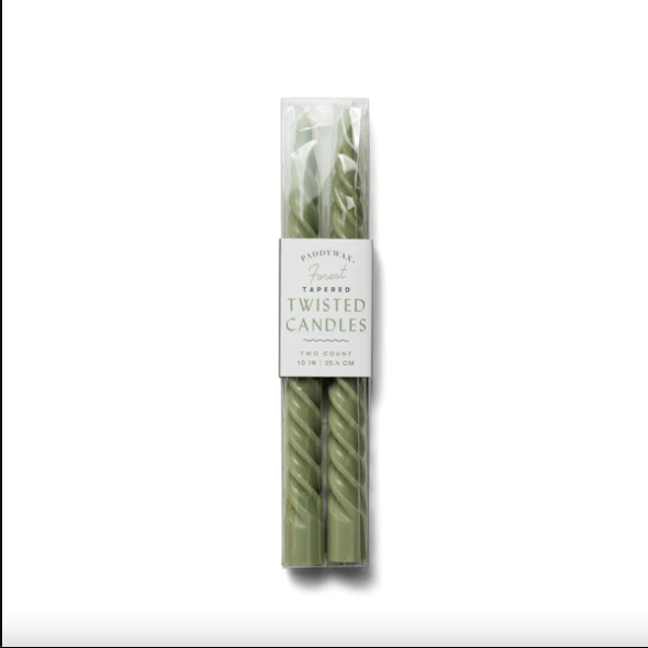 Twisted Flickering Taper 10"-Home Fragrances-Vixen Collection, Day Spa and Women's Boutique Located in Seattle, Washington