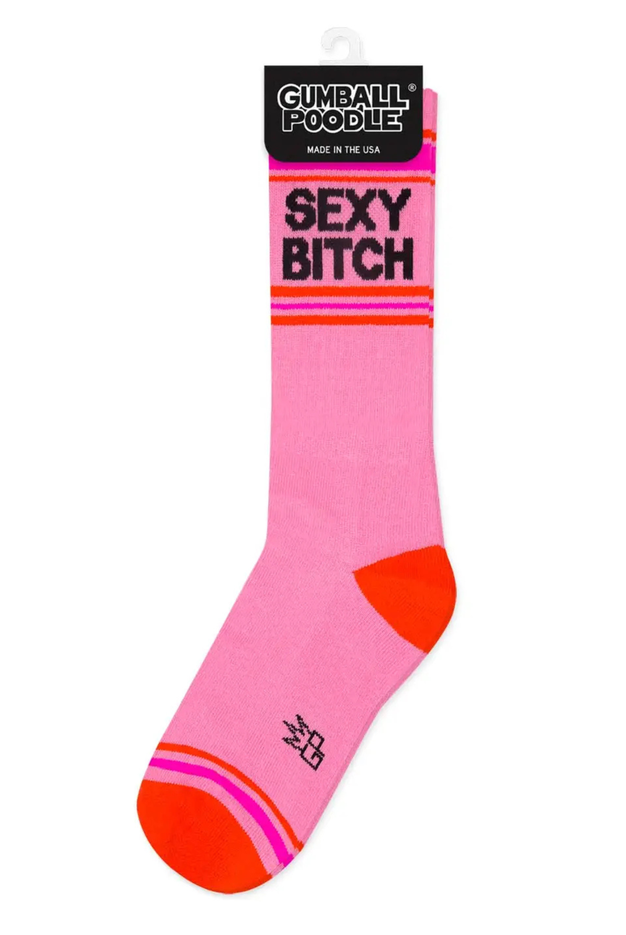 Sexy Bitch Gym Crew Socks-Socks-Vixen Collection, Day Spa and Women's Boutique Located in Seattle, Washington