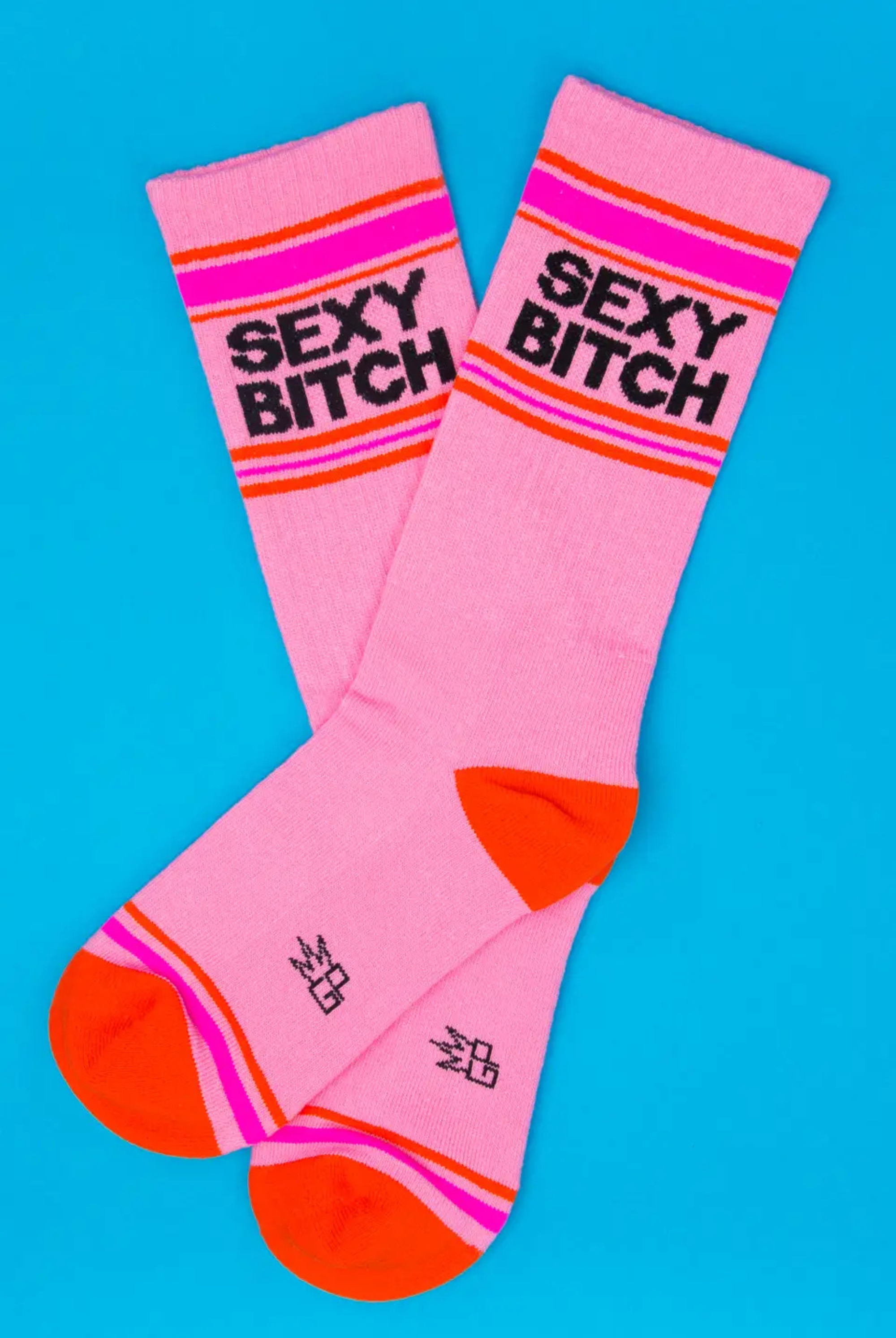 Sexy Bitch Gym Crew Socks-Socks-Vixen Collection, Day Spa and Women's Boutique Located in Seattle, Washington