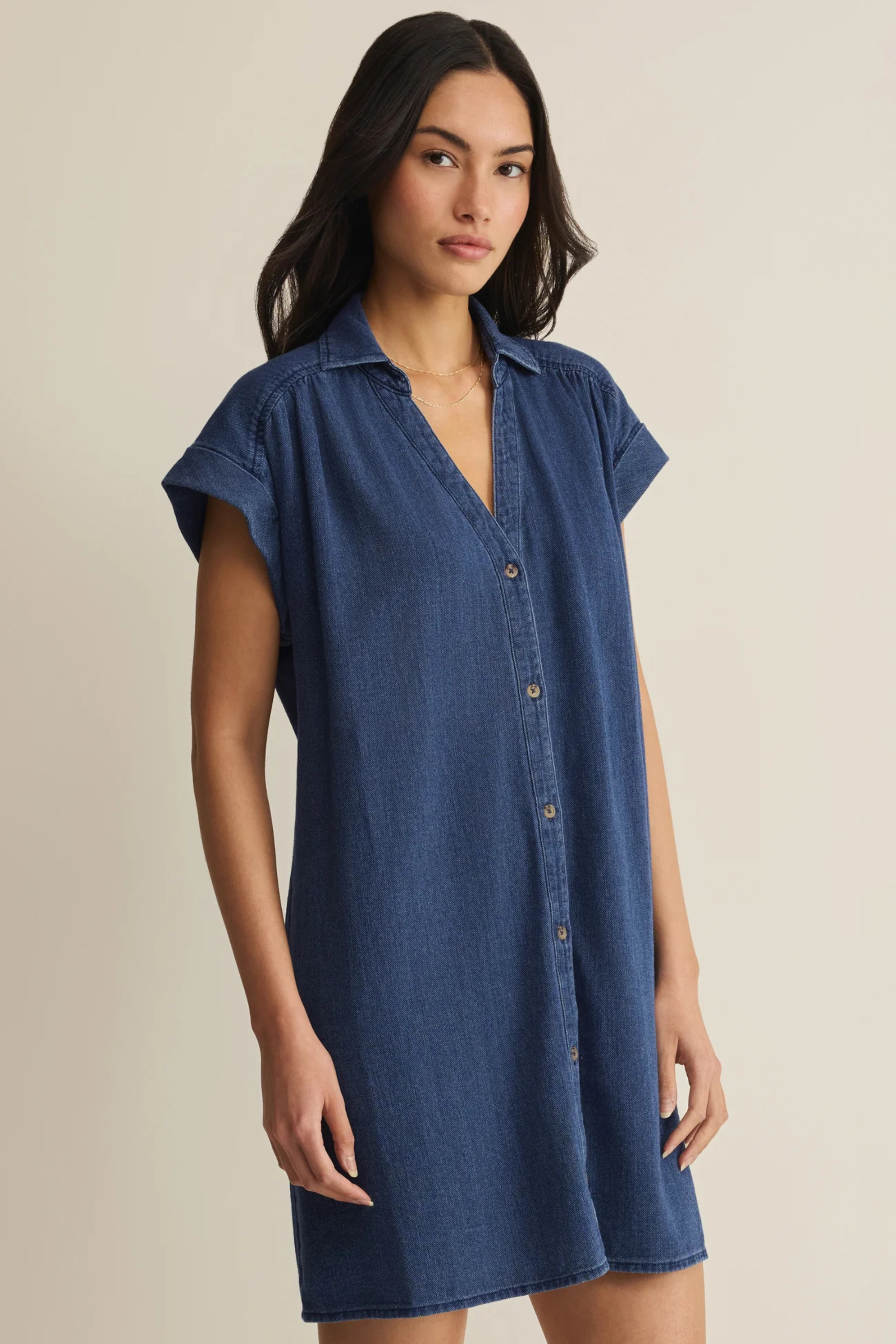 Shellbound Twill Dress-Dresses-Vixen Collection, Day Spa and Women's Boutique Located in Seattle, Washington