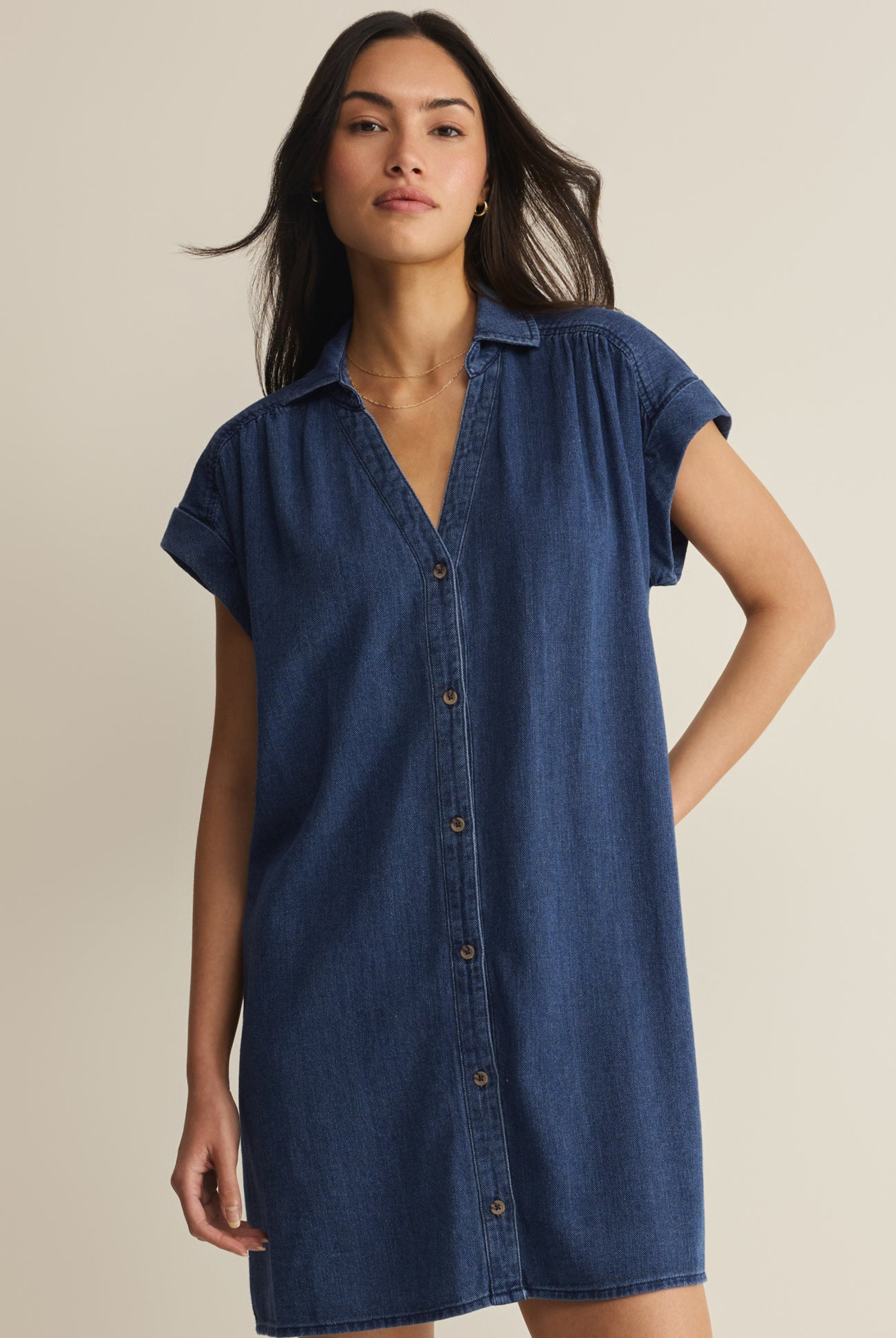 Shellbound Twill Dress-Dresses-Vixen Collection, Day Spa and Women's Boutique Located in Seattle, Washington