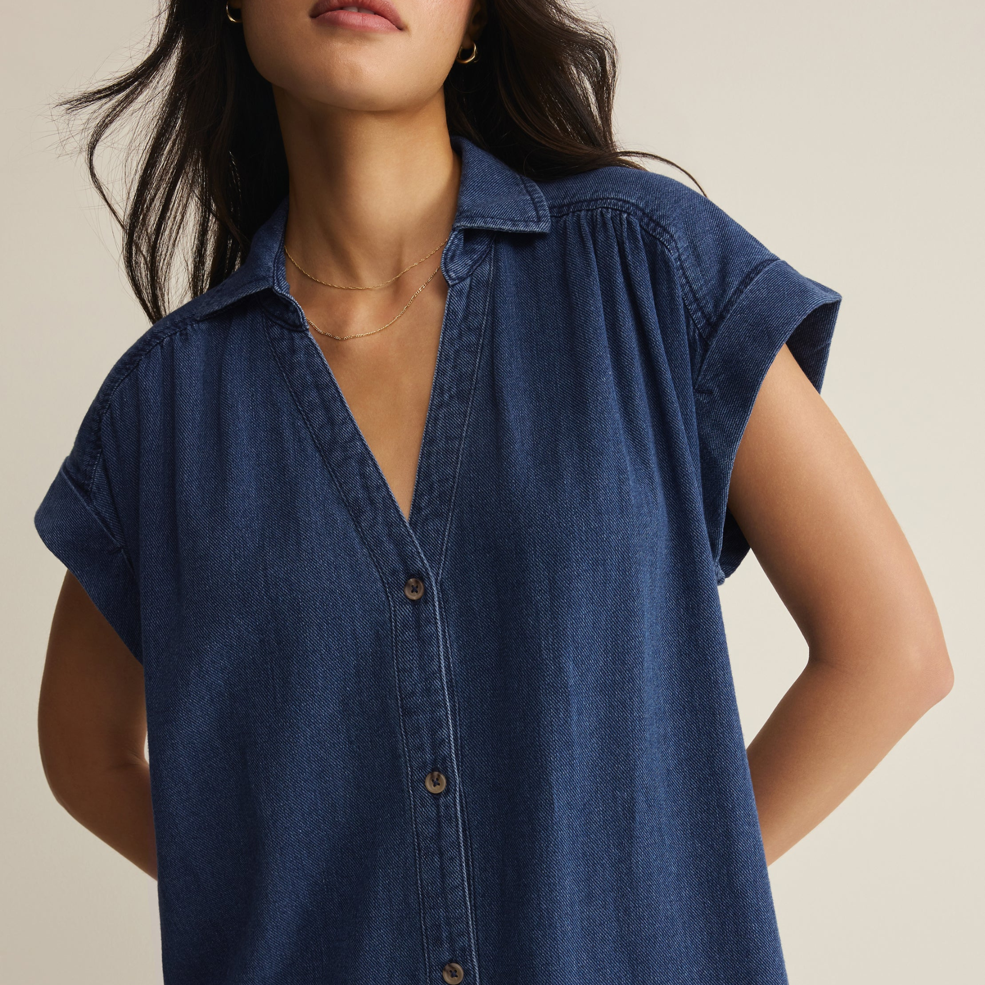 Shellbound Twill Dress-Dresses-Vixen Collection, Day Spa and Women's Boutique Located in Seattle, Washington