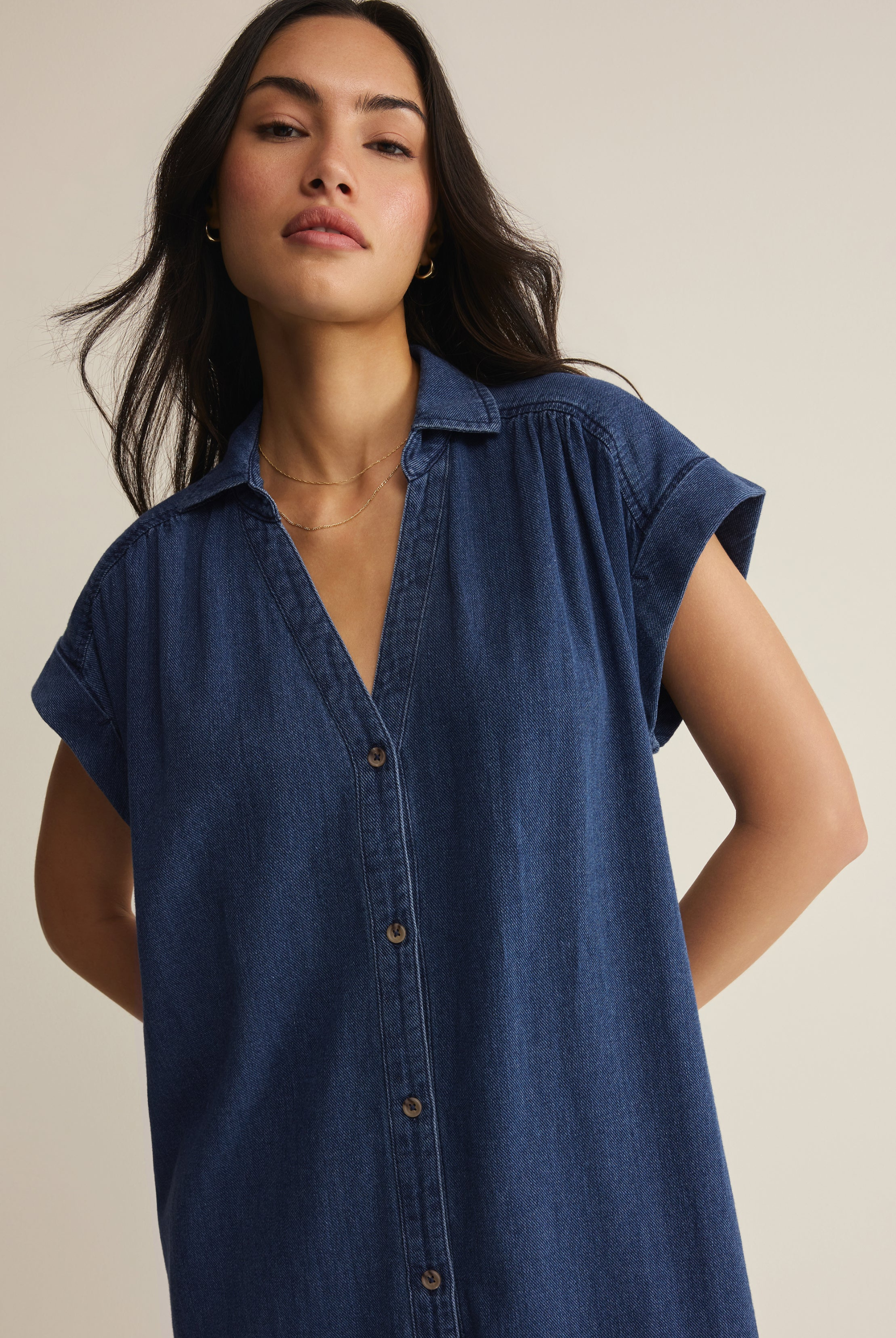 Shellbound Twill Dress-Dresses-Vixen Collection, Day Spa and Women's Boutique Located in Seattle, Washington