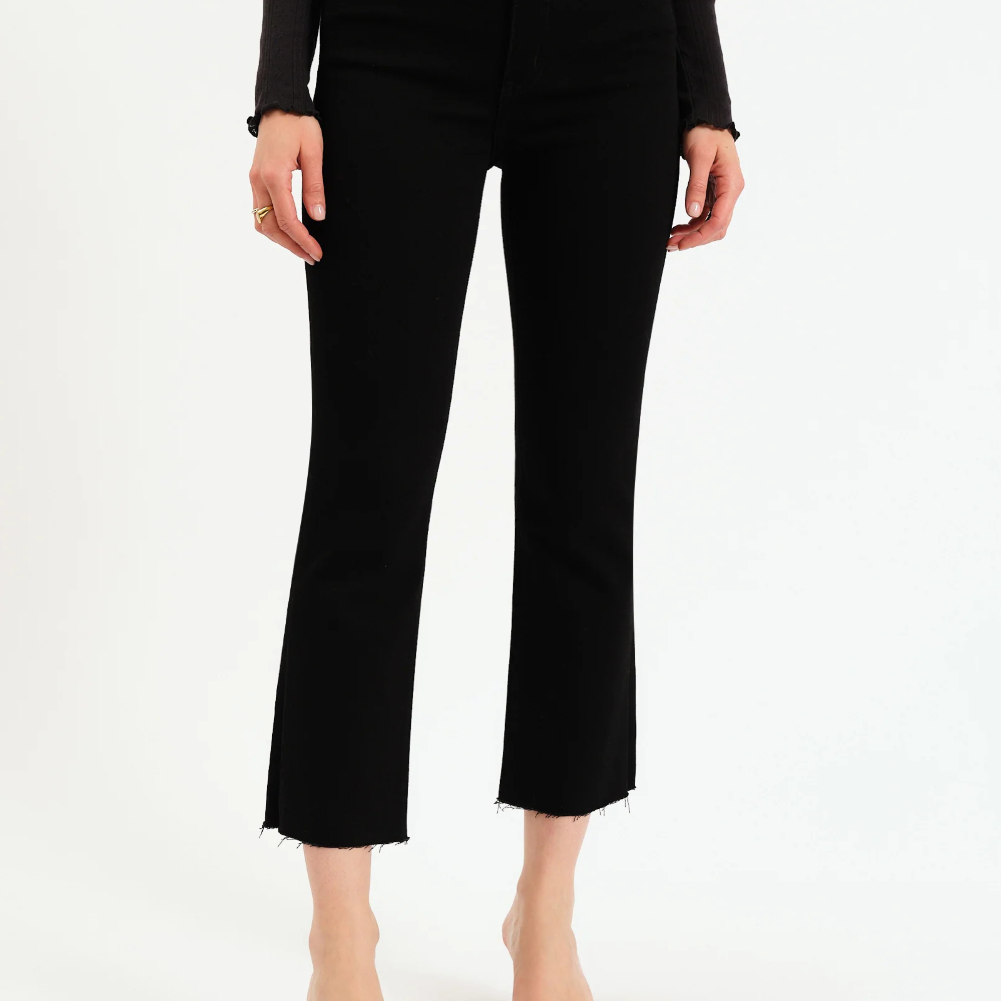 Shy Girl Crop Flare Jeans-Denim-Vixen Collection, Day Spa and Women's Boutique Located in Seattle, Washington