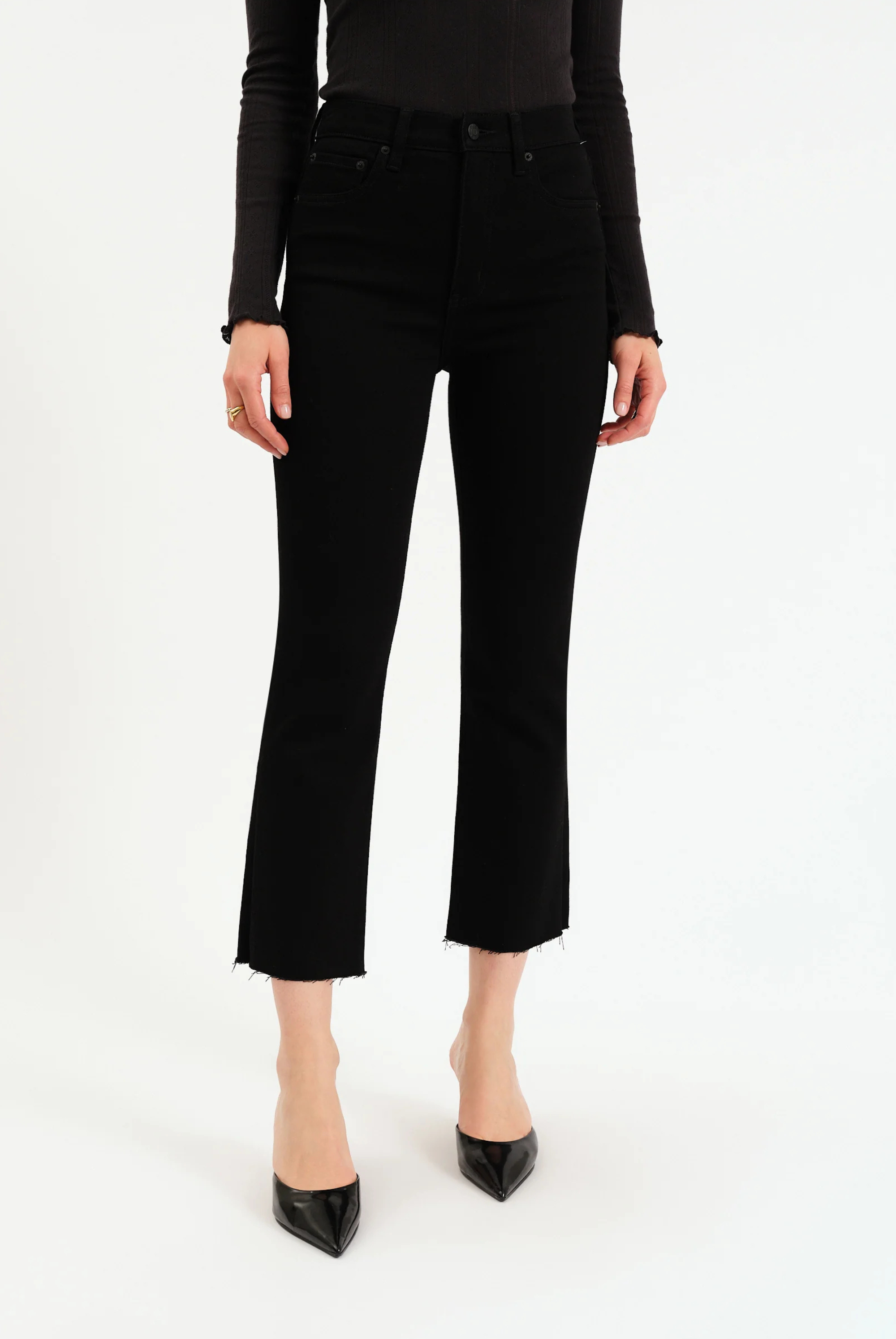 Shy Girl Crop Flare Jeans-Denim-Vixen Collection, Day Spa and Women's Boutique Located in Seattle, Washington