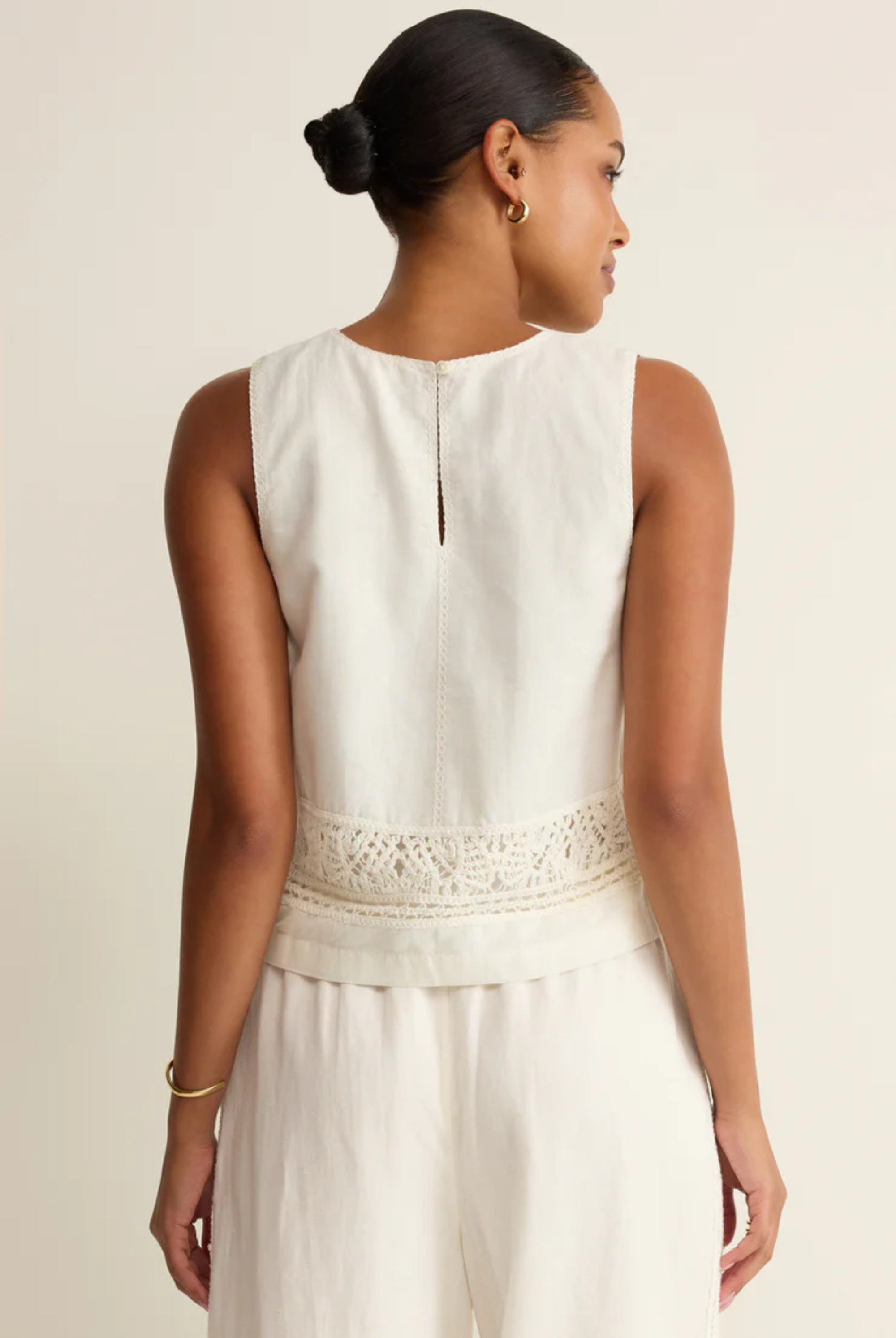 Sloane Embroidered Top-Tank Tops-Vixen Collection, Day Spa and Women's Boutique Located in Seattle, Washington