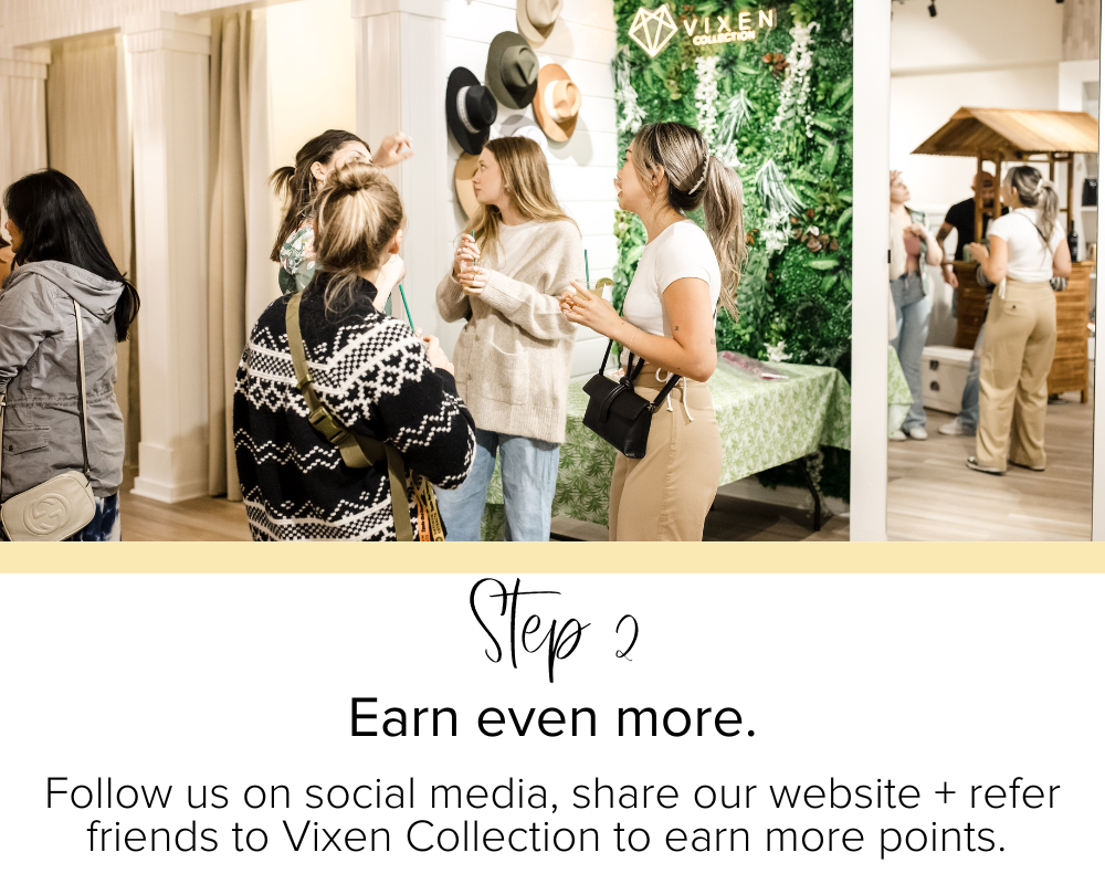 Step 2 Follow US on Socials | Vixen Collection | Seattle, WA