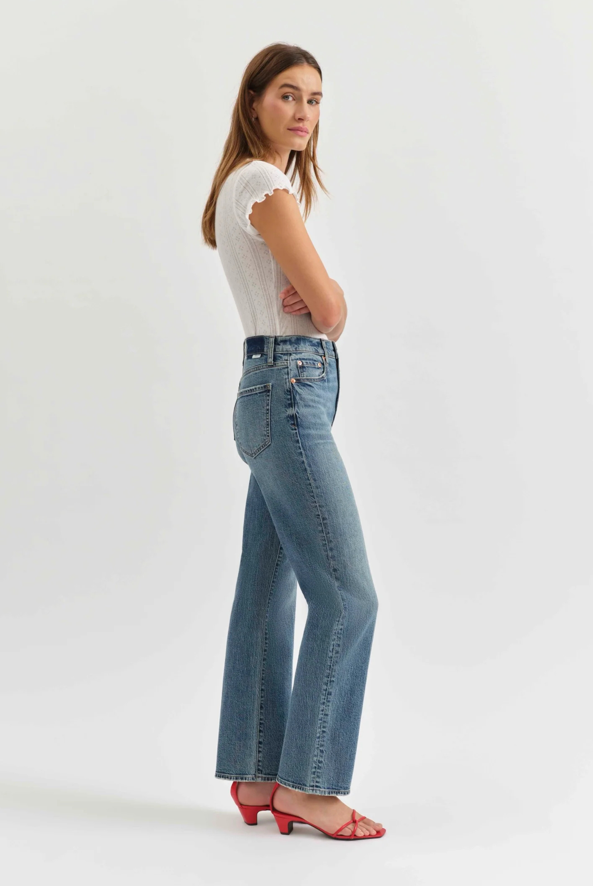 Sundaze High Rise Straight Leg-Denim-Vixen Collection, Day Spa and Women's Boutique Located in Seattle, Washington