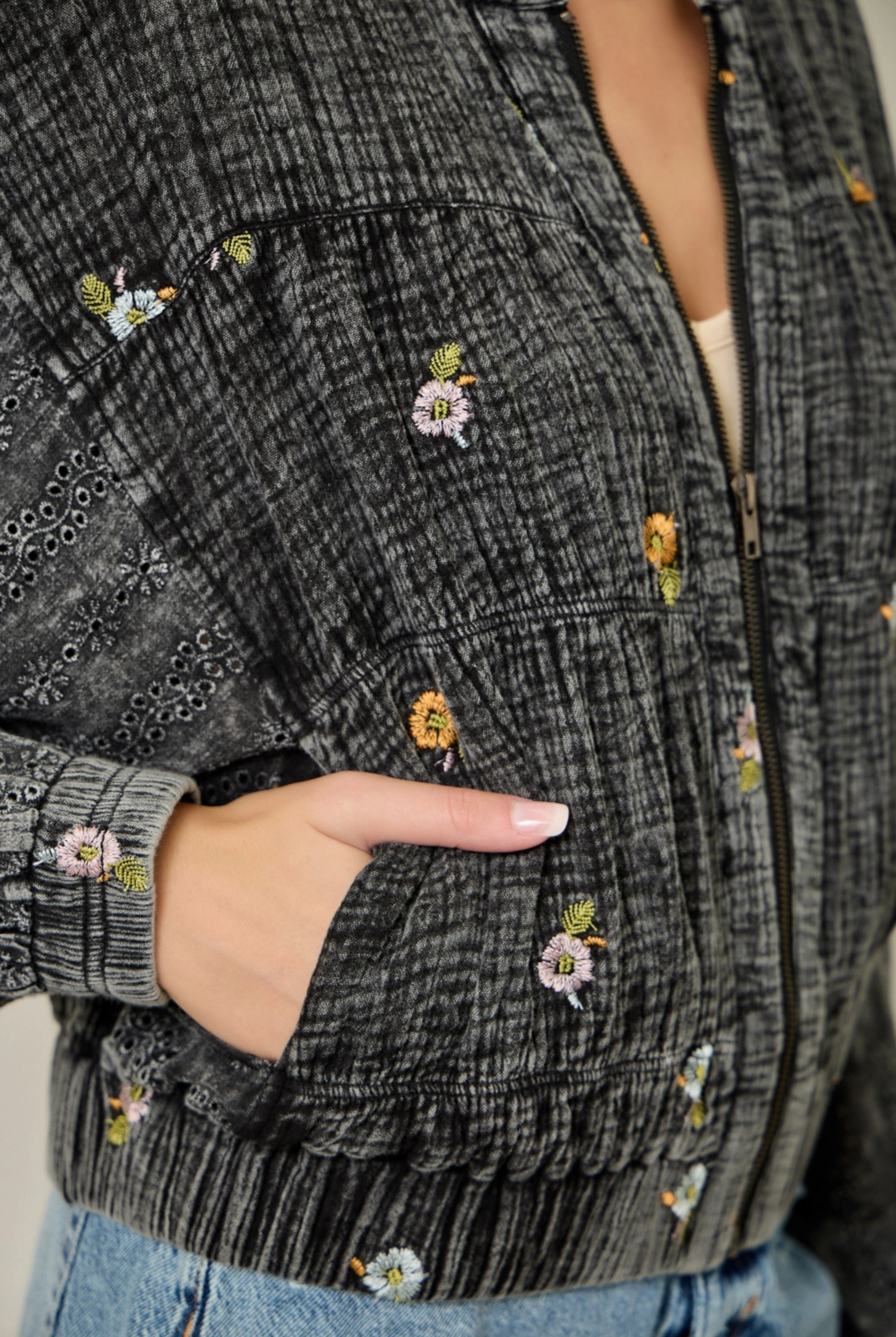 Tidal Bloom Jacket-Jackets-Vixen Collection, Day Spa and Women's Boutique Located in Seattle, Washington