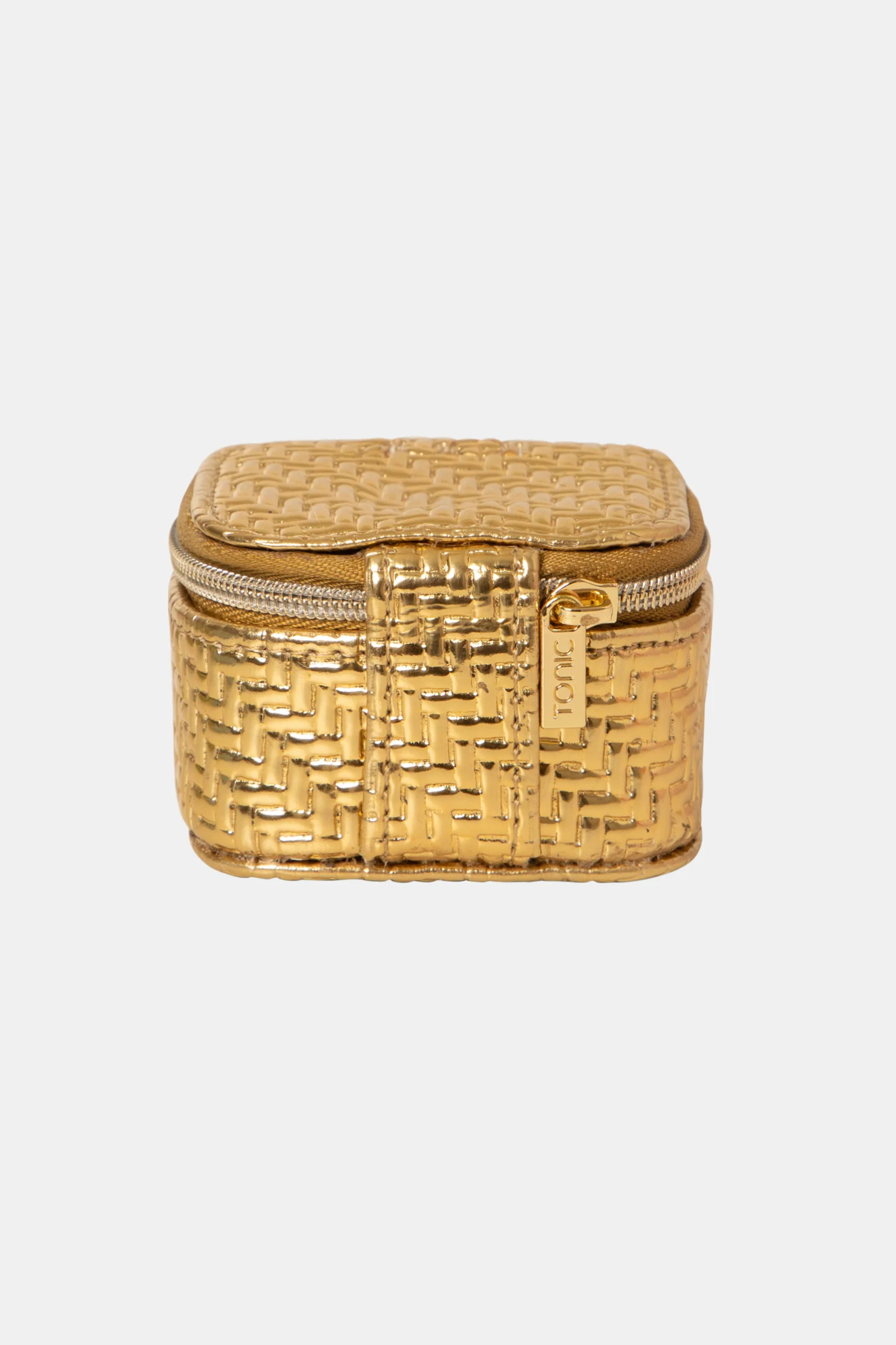 Mini Herringbone Jewelry Cube-Bags + Wallets-Vixen Collection, Day Spa and Women's Boutique Located in Seattle, Washington