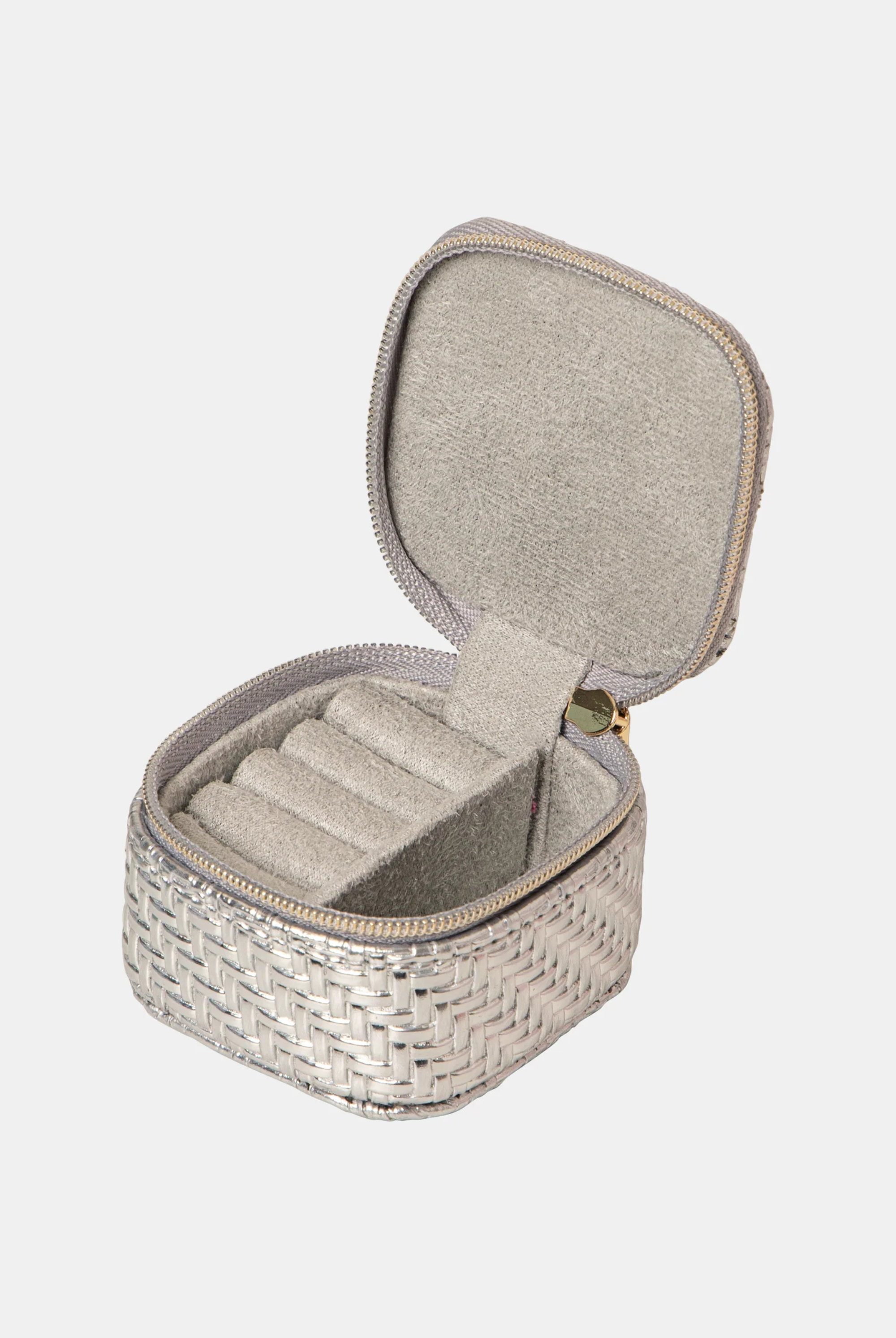 Mini Herringbone Jewelry Cube-Bags + Wallets-Vixen Collection, Day Spa and Women's Boutique Located in Seattle, Washington