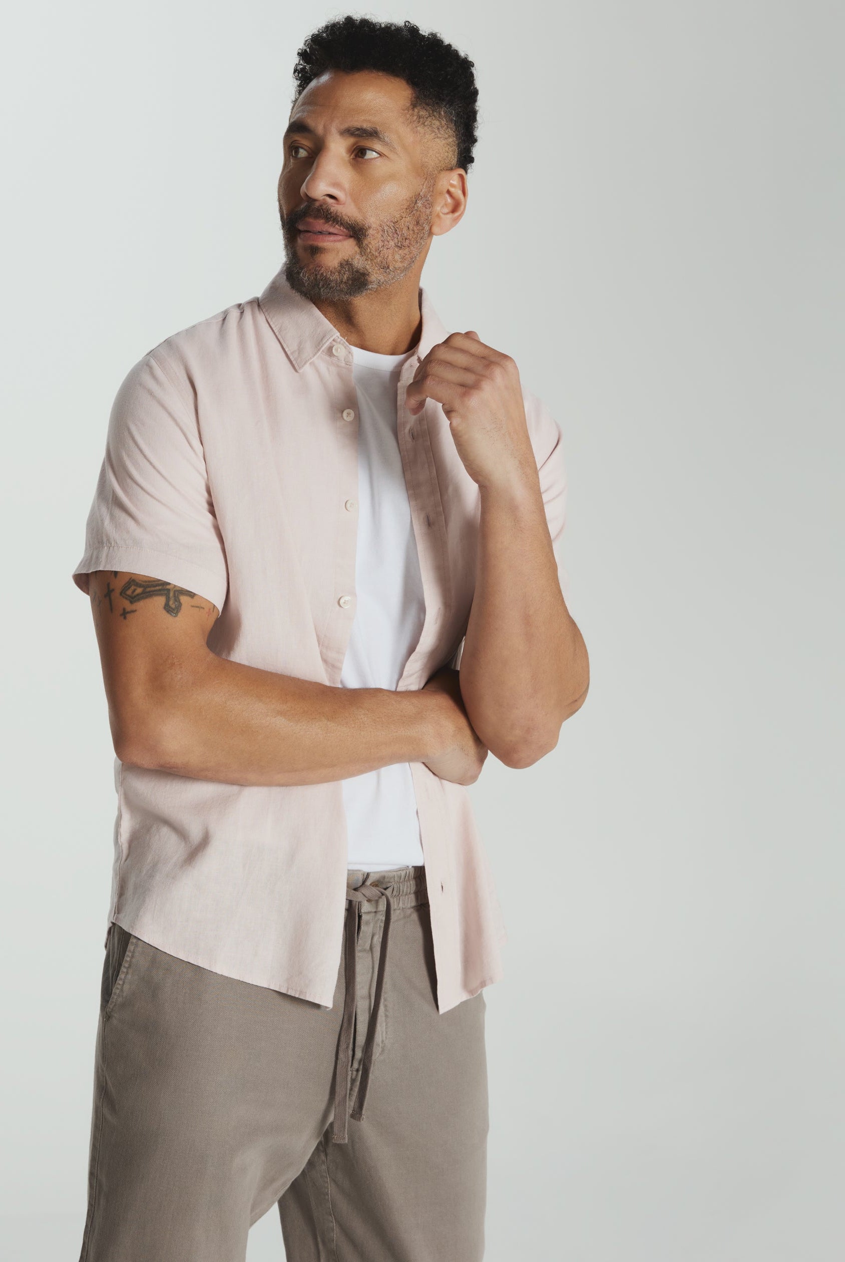 Oasis Short Sleeve Shirt-Men's Tops-Vixen Collection, Day Spa and Women's Boutique Located in Seattle, Washington