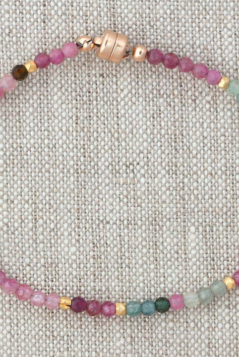 Multi Color Tourmaline Bracelet-Bracelet-Vixen Collection, Day Spa and Women's Boutique Located in Seattle, Washington