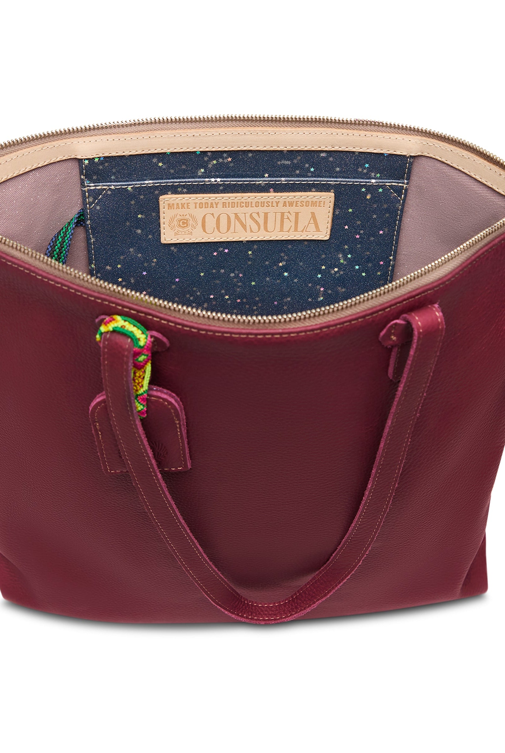 Consuela Plum Shopper Tote-Bags + Wallets-Vixen Collection, Day Spa and Women's Boutique Located in Seattle, Washington