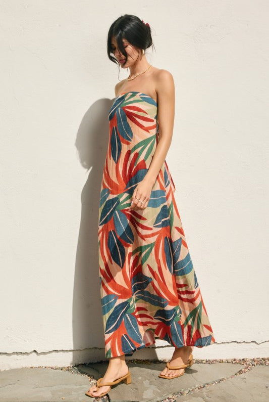 Island Afterglow Maxi Dress-Dresses-Vixen Collection, Day Spa and Women's Boutique Located in Seattle, Washington